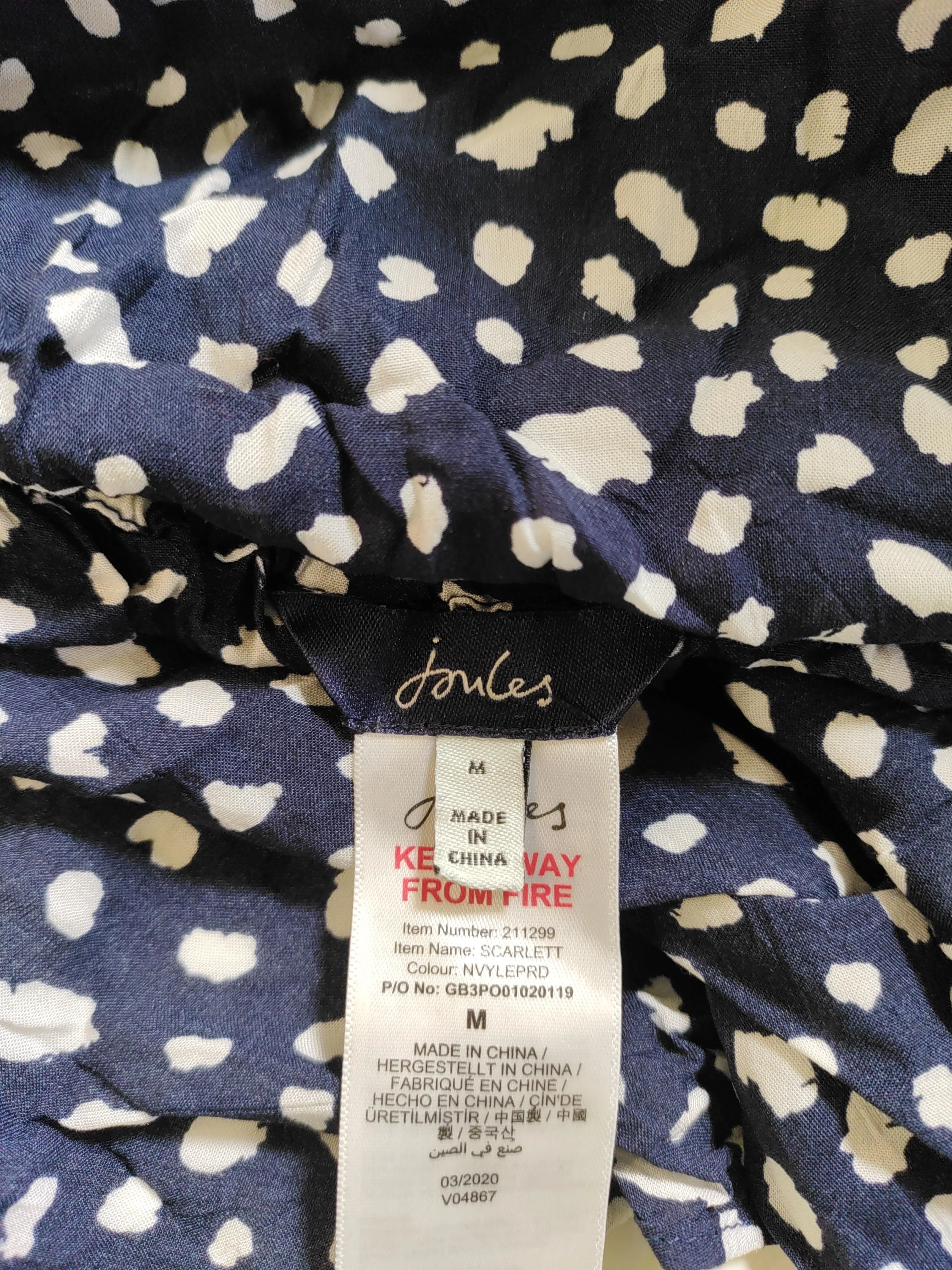 Joules Women's Midi Skirt M Blue 100% Viscose Midi A-Line - Image 5