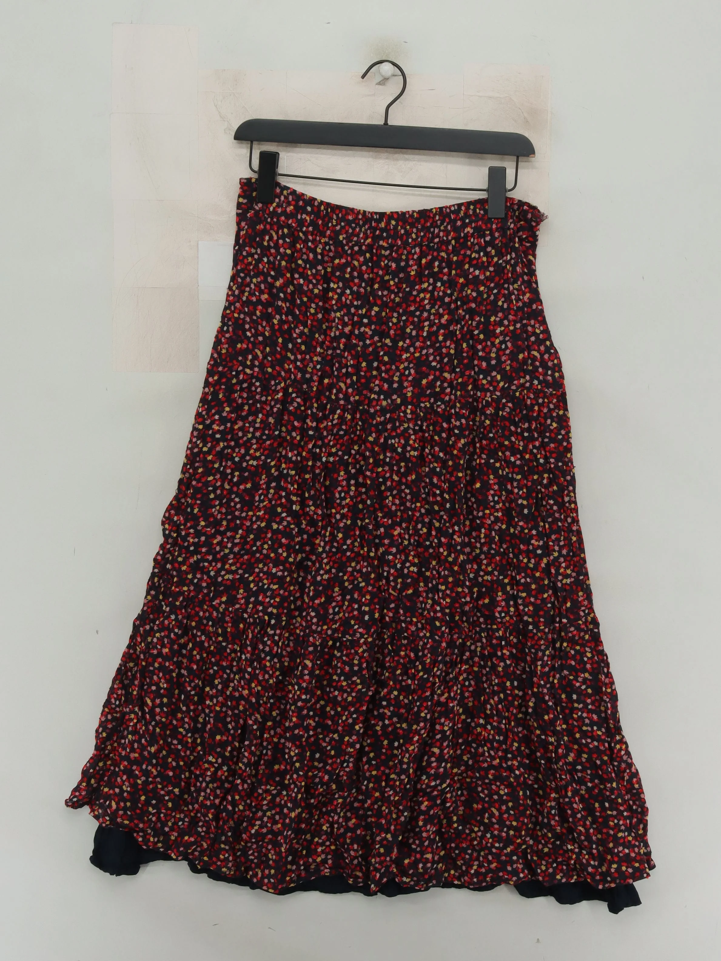 Joules Women's Midi Skirt UK 12 Multi Floral 100% Viscose Midi A-Line - Image 2