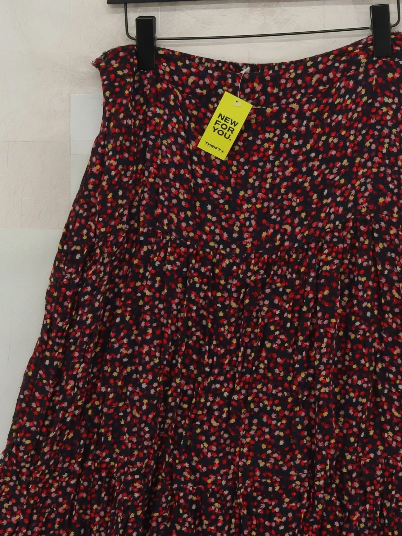 Joules Women's Midi Skirt UK 12 Multi Floral 100% Viscose Midi A-Line - Image 3