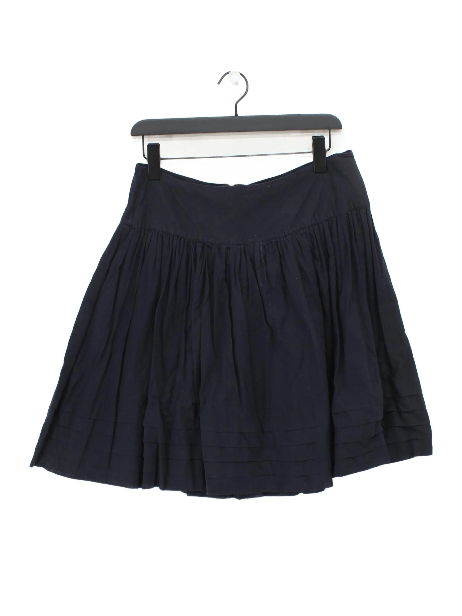 Joules Women's Mini Skirt M Blue 100% Cotton Short Mini