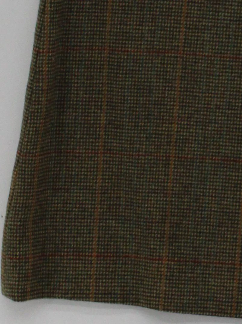 Joules Women's Mini Skirt UK 14 Green Checkered Wool with Polyester Short Mini - Image 4