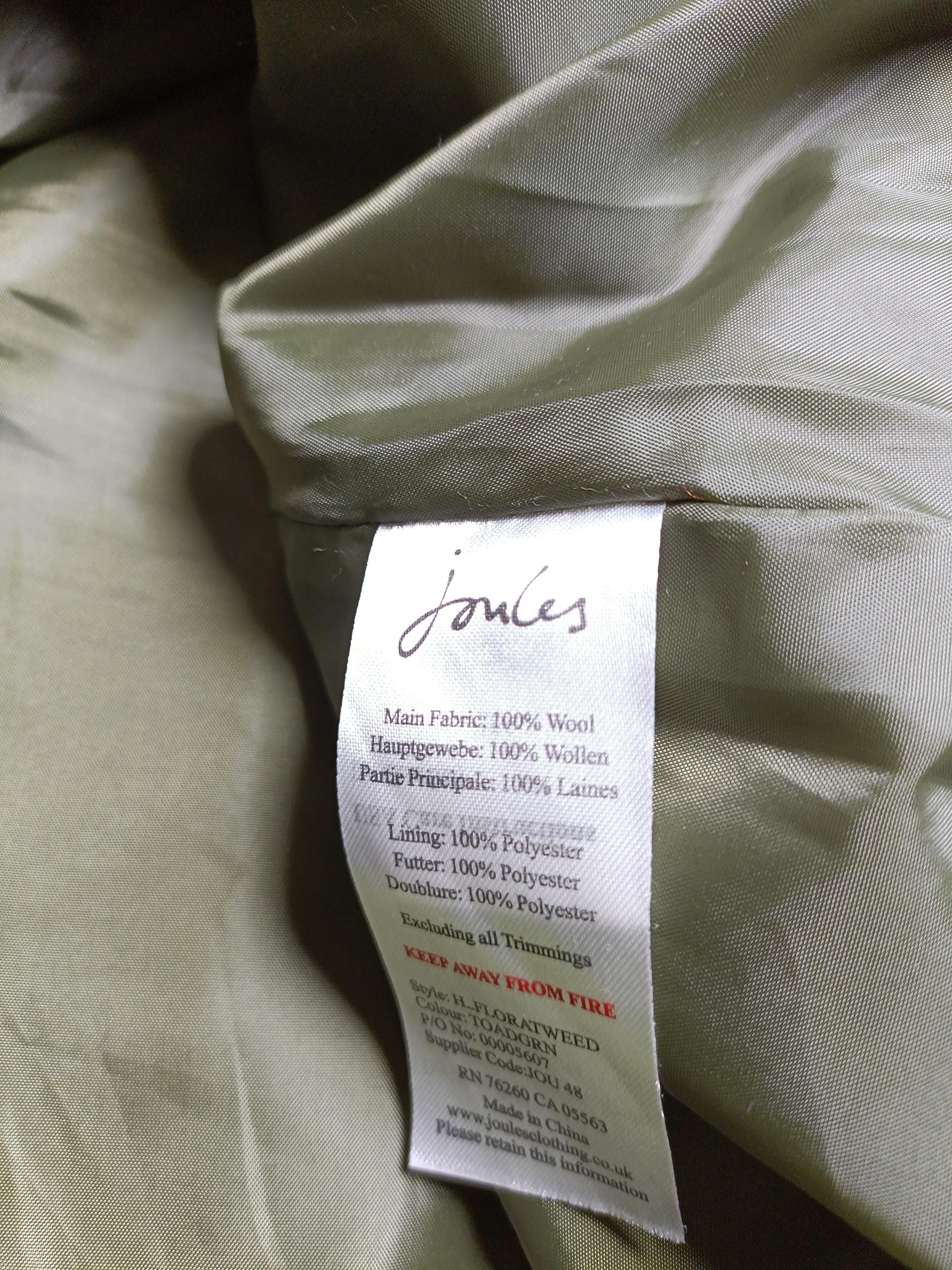 Joules Women's Mini Skirt UK 14 Green Checkered Wool with Polyester Short Mini - Image 6
