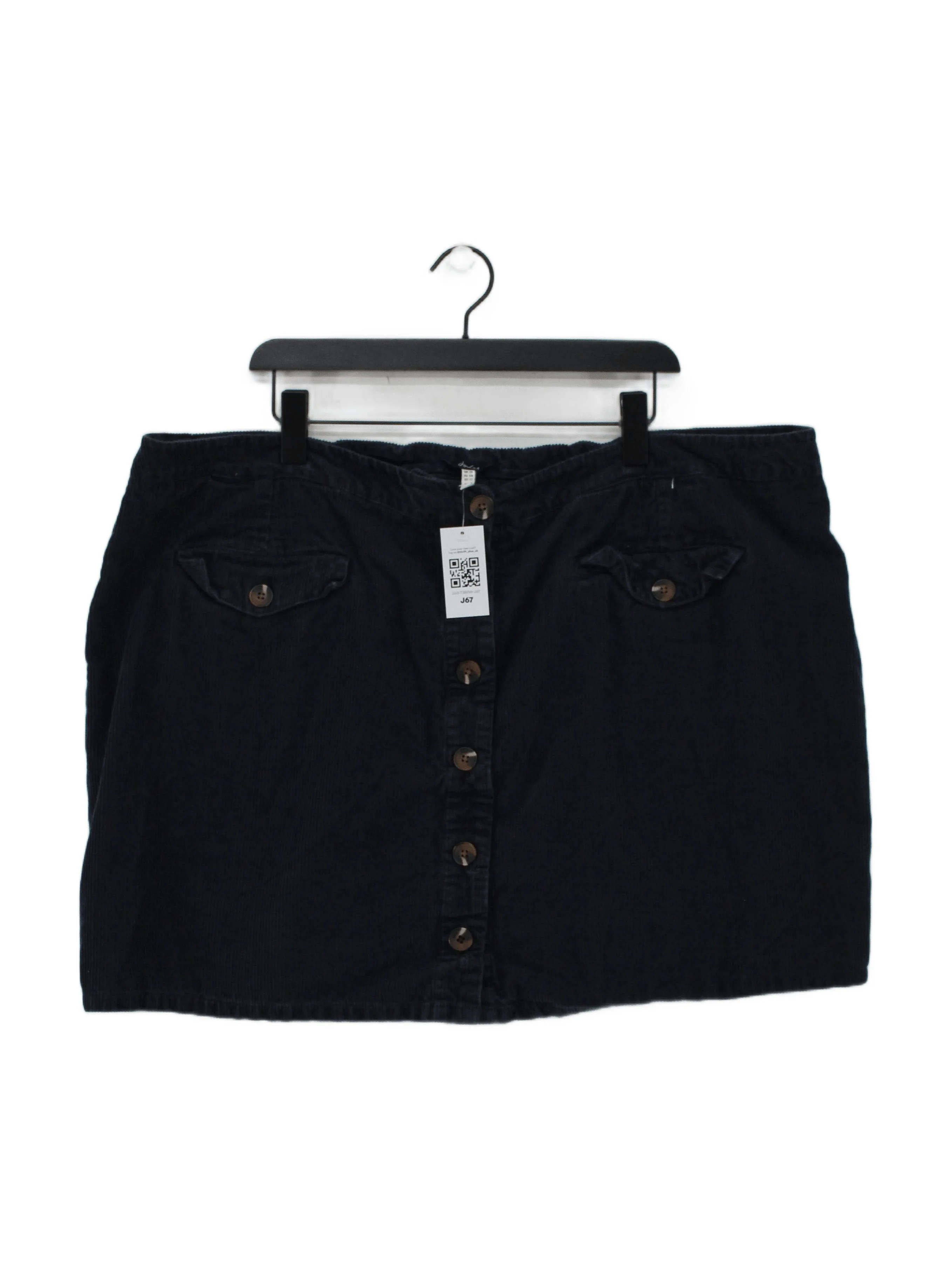 Joules Women's Mini Skirt UK 26 Blue 100% Cotton Short Mini
