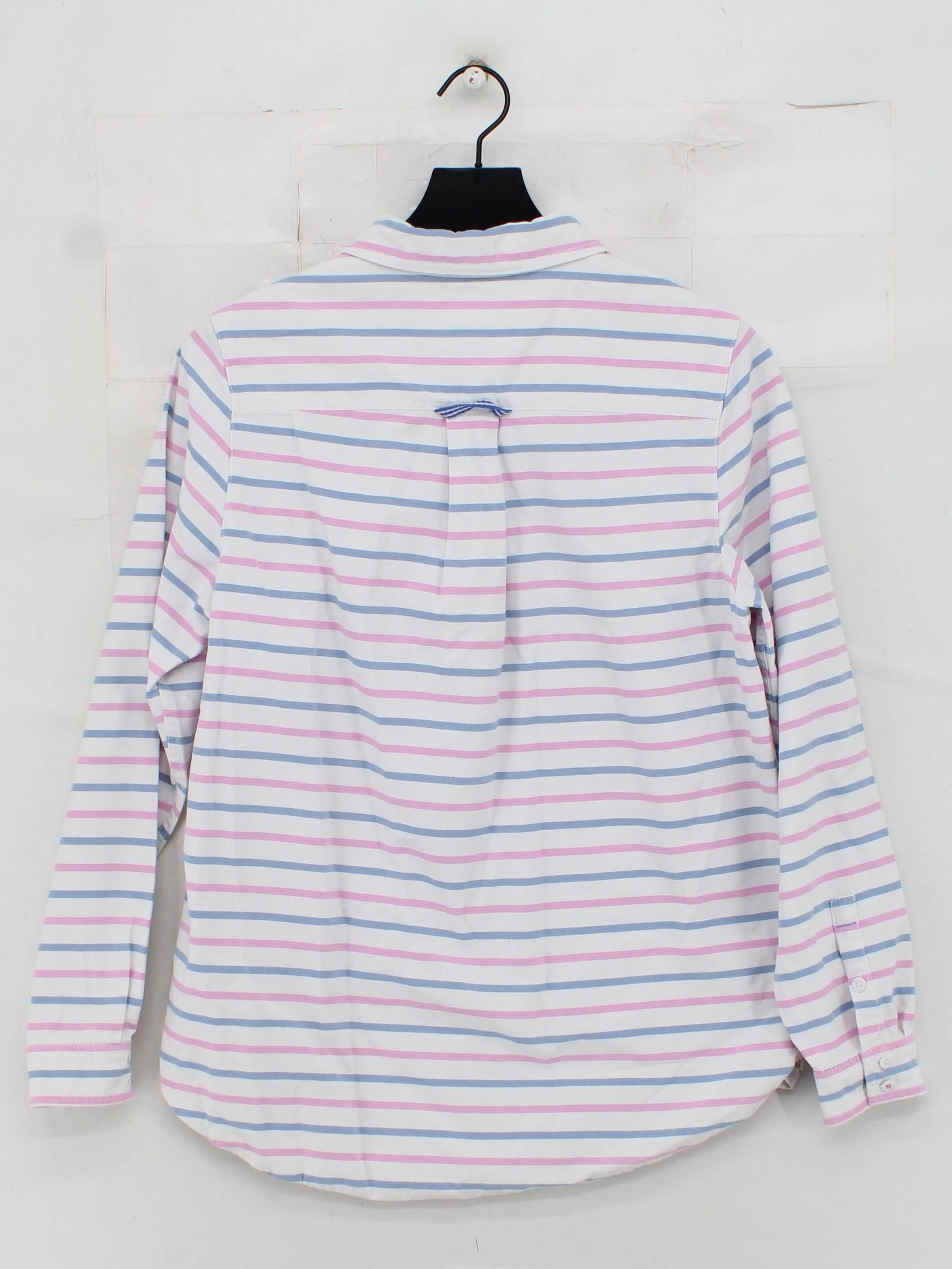 Joules Women's Polo M Multi Striped 100% Cotton Long Sleeve Collared Basic - Image 2