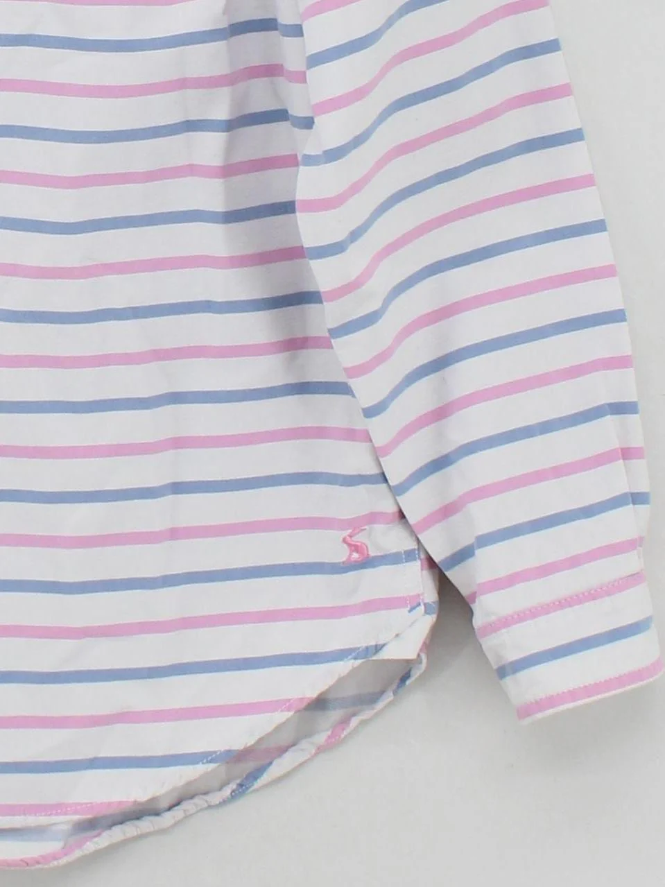 Joules Women's Polo M Multi Striped 100% Cotton Long Sleeve Collared Basic - Image 4