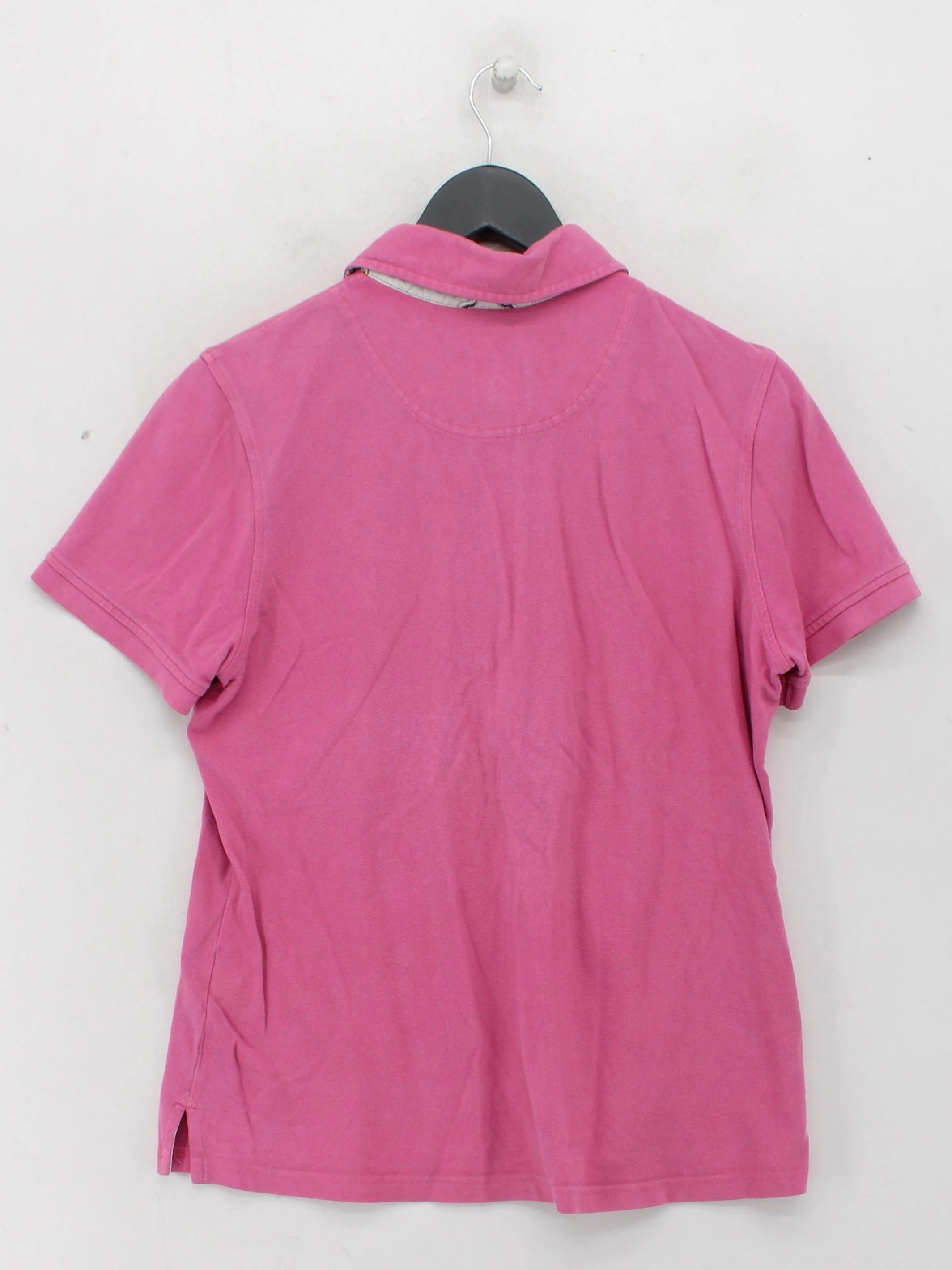 Joules Women's Polo XL Pink Graphic 100% Cotton Short Sleeve Collared Basic - Image 2
