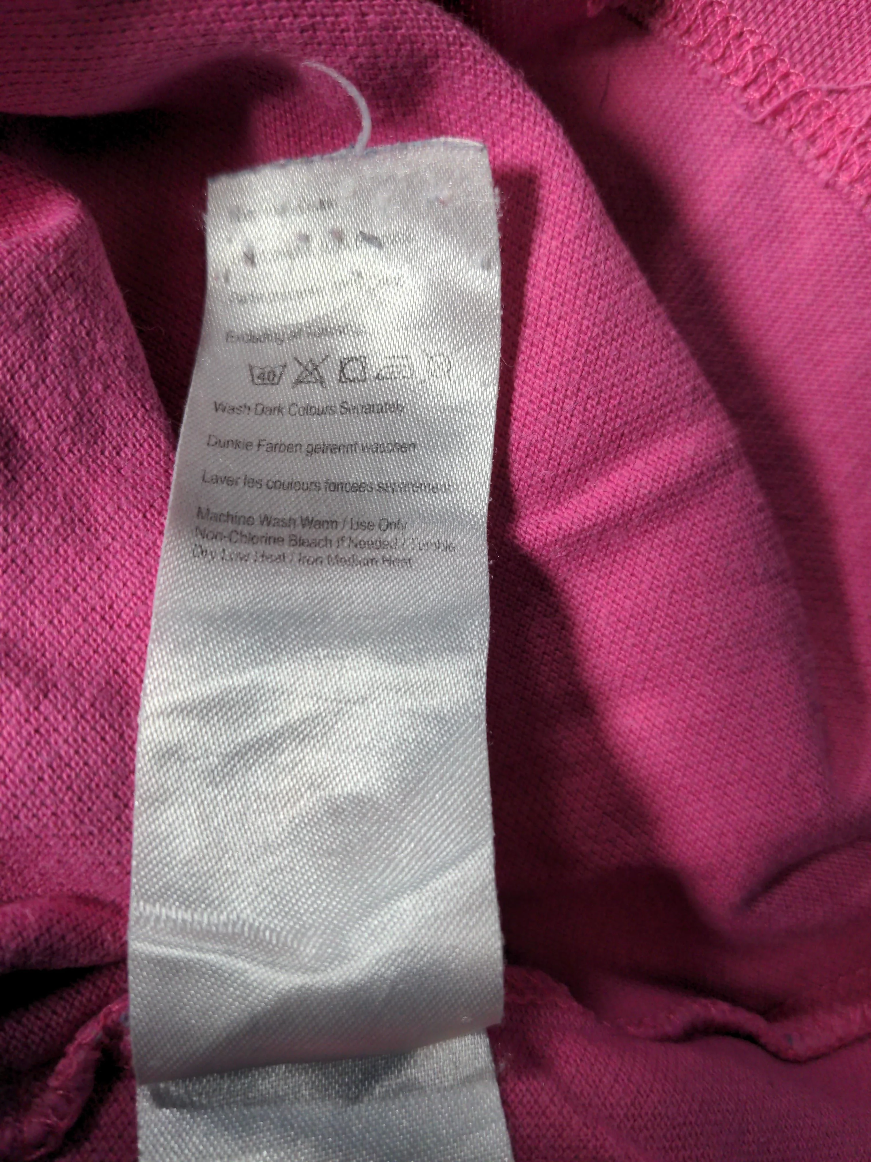 Joules Women's Polo XL Pink Graphic 100% Cotton Short Sleeve Collared Basic - Image 6