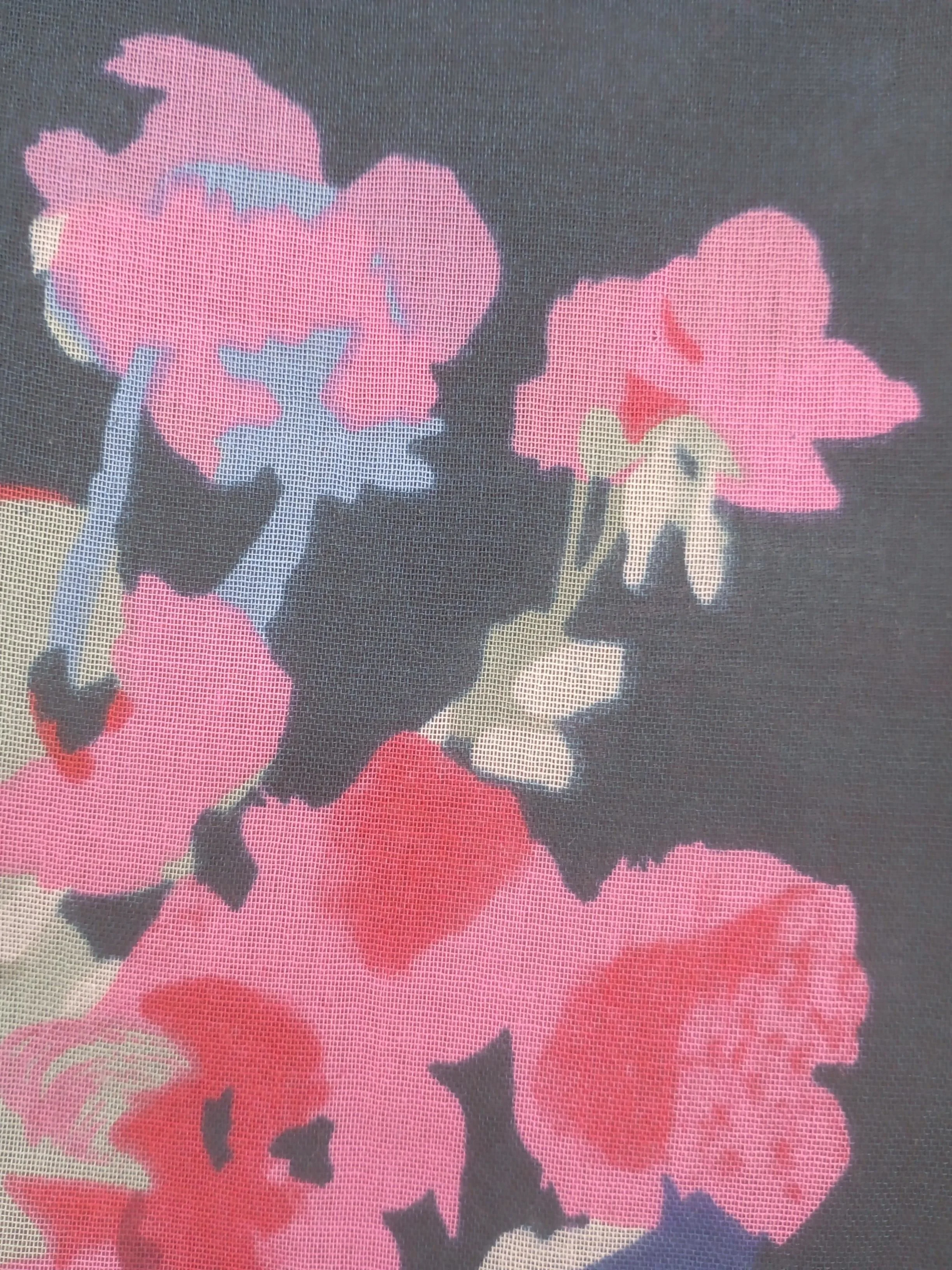 Joules Women's Scarf Blue Floral 100% Other Rectangle Scarf - Image 4
