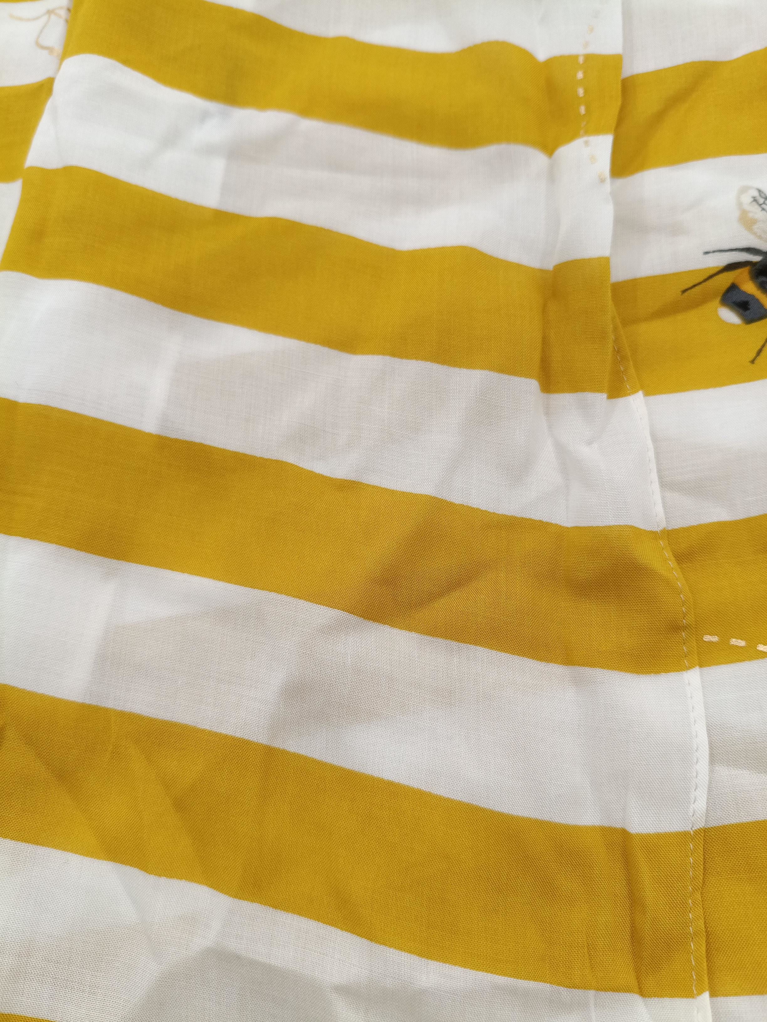 Joules Women's Scarf Yellow Striped 100% Other Rectangle Scarf - Image 3