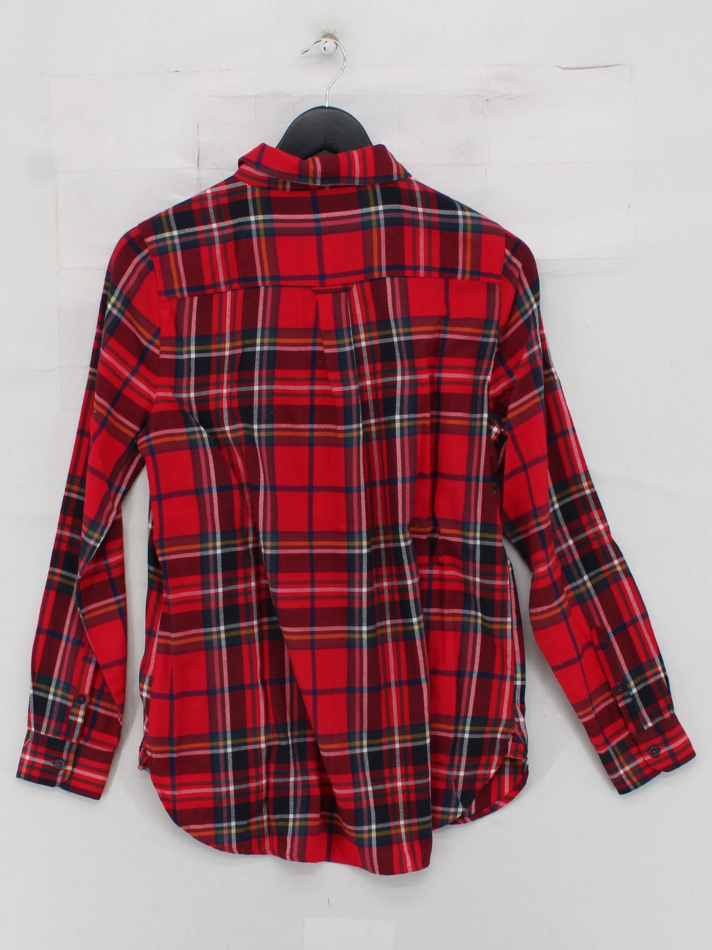 Joules Women's Shirt S Red Checkered 100% Cotton Long Sleeve Collared Basic - Image 2