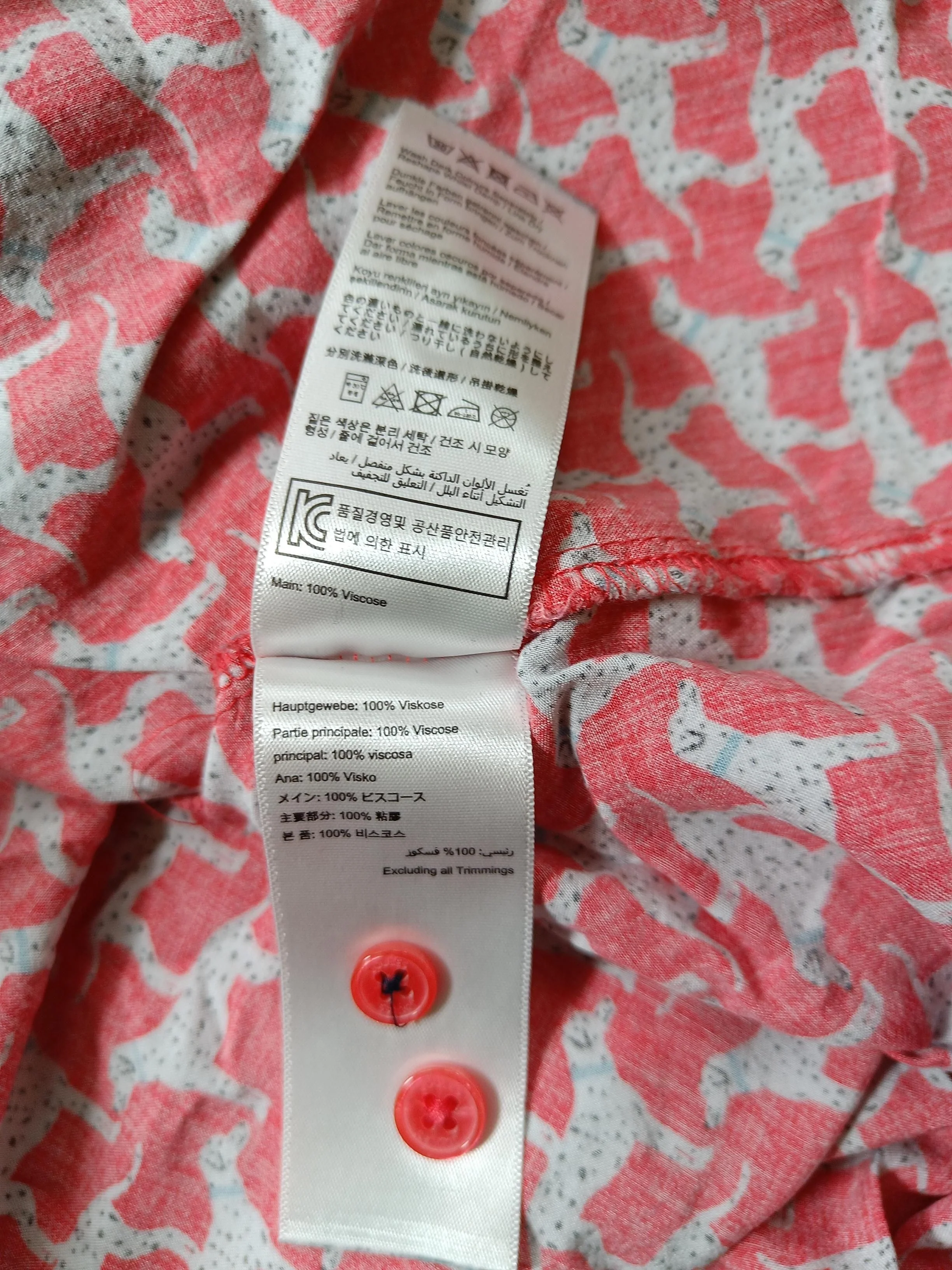 Joules Women's Shirt UK 14 Red 100% Viscose Basic - Image 6