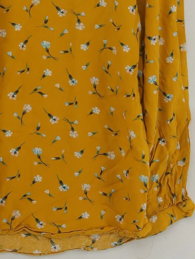 Joules Women's Shirt UK 14 Yellow 100% Viscose Basic - Image 4