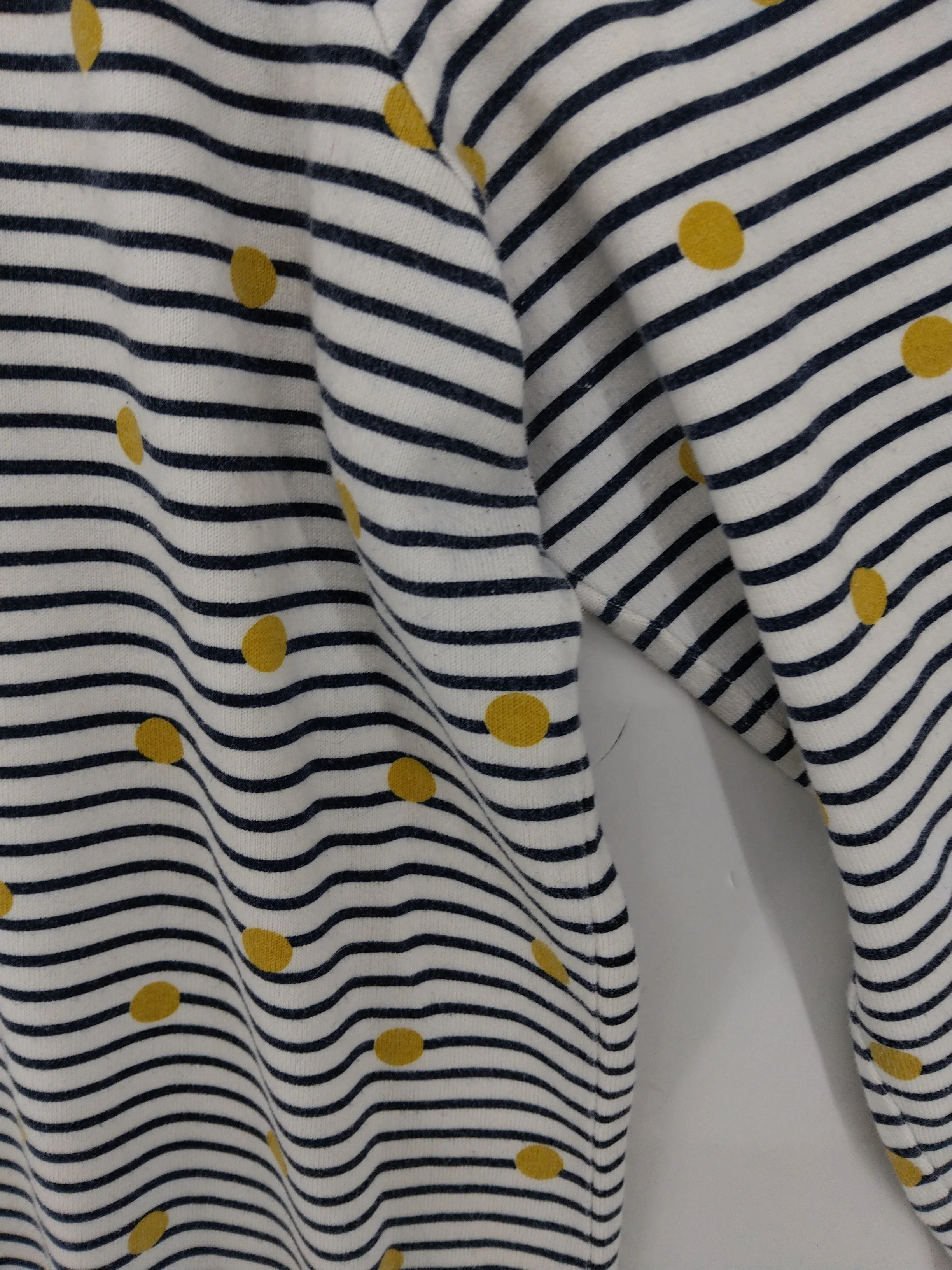 Joules Women's Shirt UK 16 Multi Striped 100% Cotton 3/4 Sleeve Round Neck Basic - Image 5