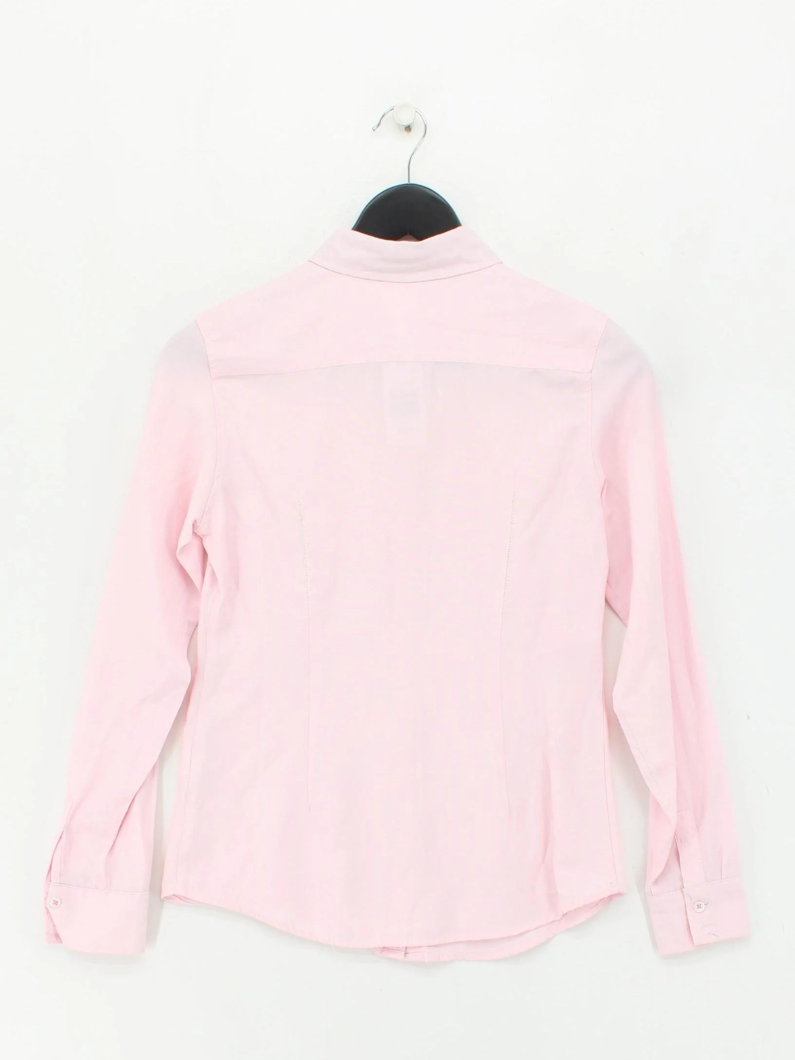 Joules Women's Shirt UK 6 Pink Cotton with Polyester Long Sleeve Collared Basic - Image 2