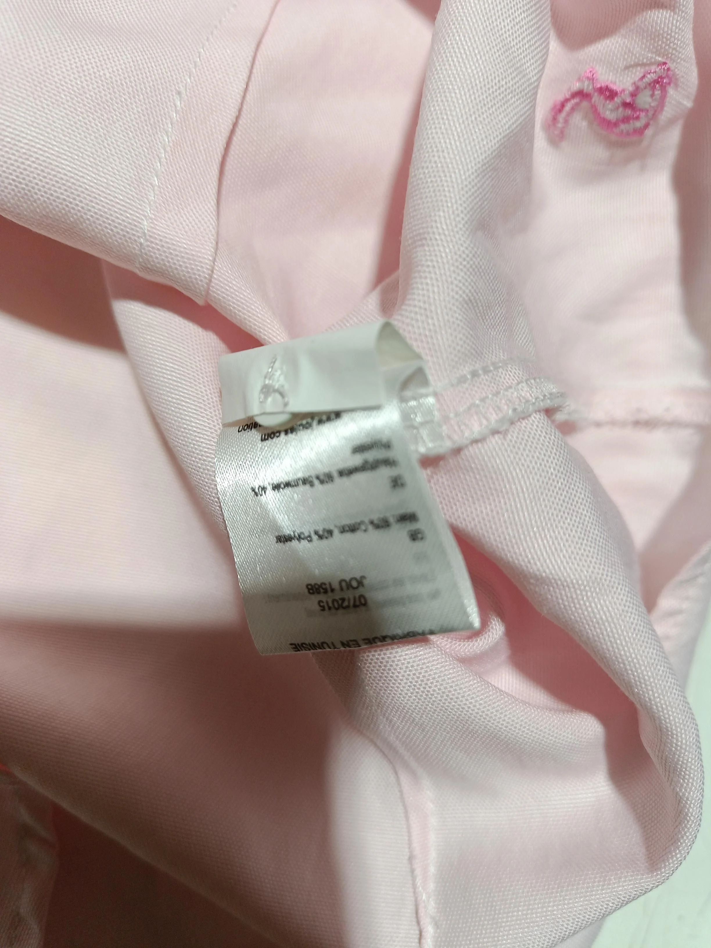 Joules Women's Shirt UK 6 Pink Cotton with Polyester Long Sleeve Collared Basic - Image 6