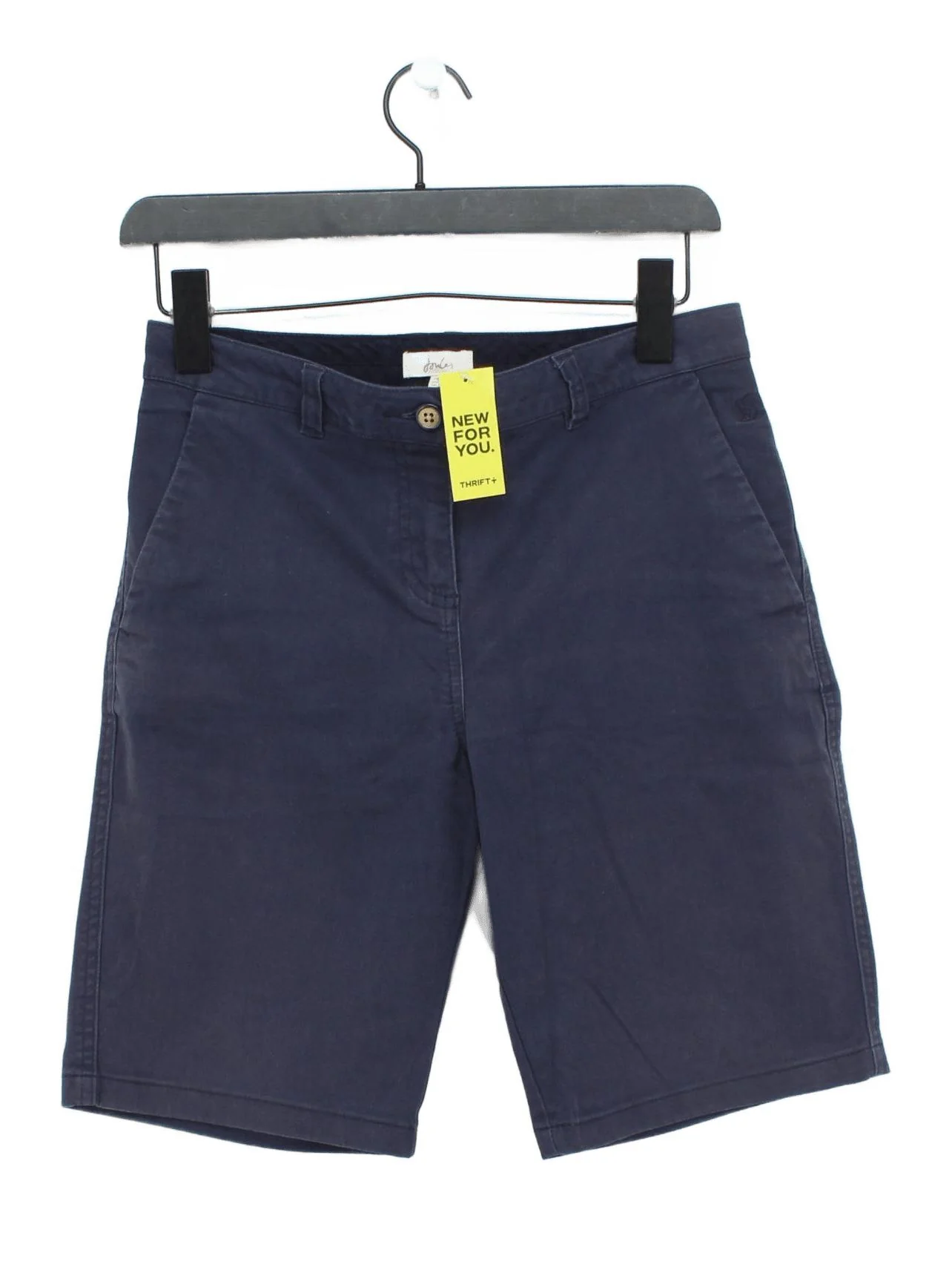 Joules Women's Shorts UK 10 Blue Cotton with Lyocell Modal, Elastane Mom
