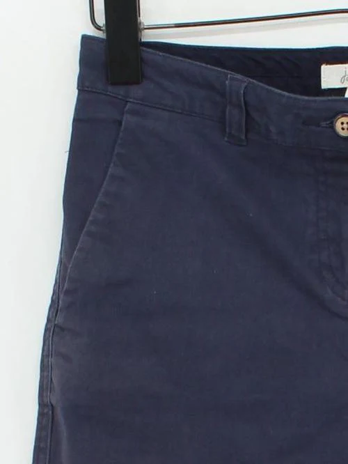 Joules Women's Shorts UK 10 Blue Cotton with Lyocell Modal, Elastane Mom - Image 4