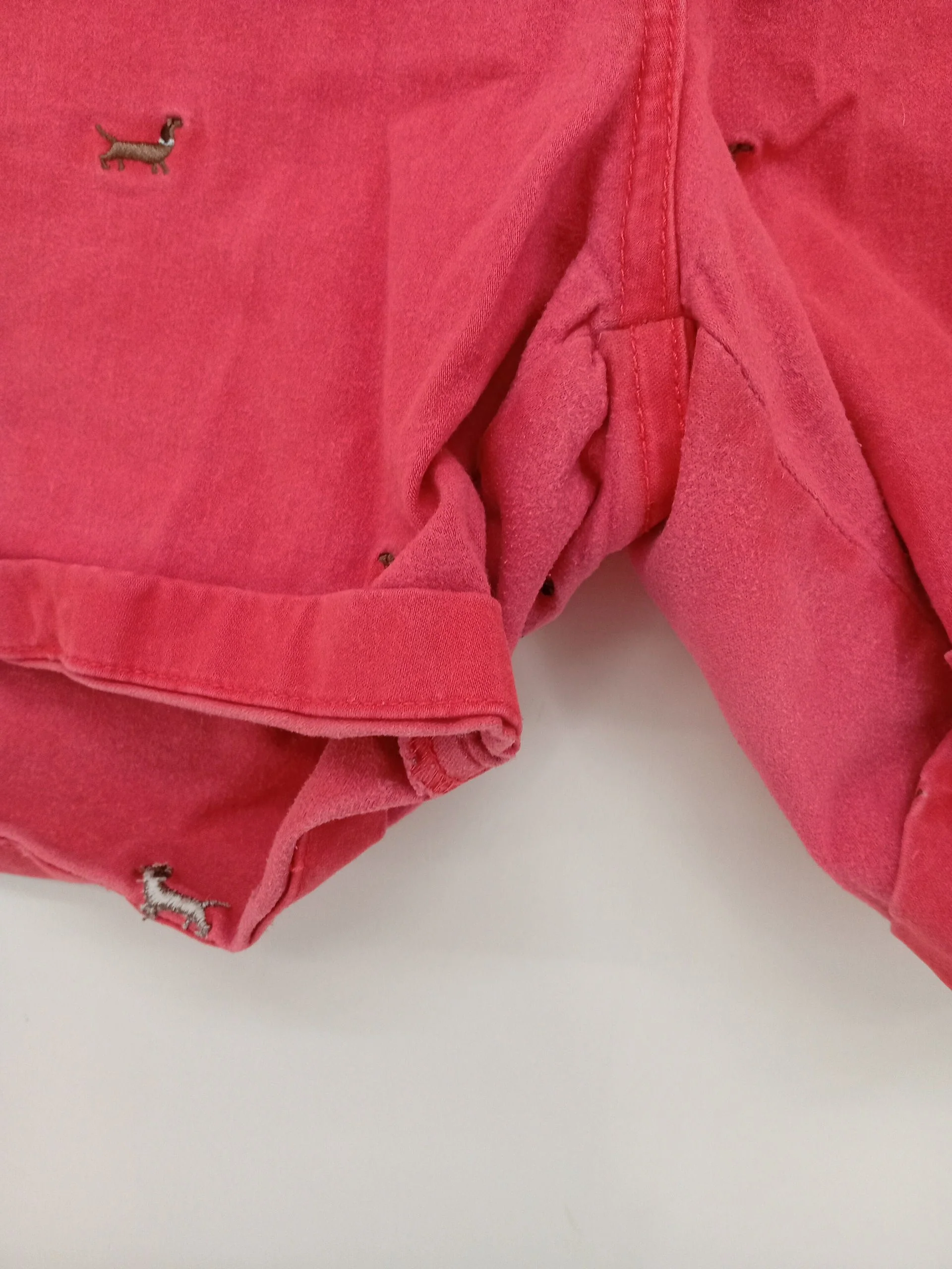 Joules Women's Shorts UK 14 Red Cotton with Lyocell Modal, Elastane Mom - Image 5