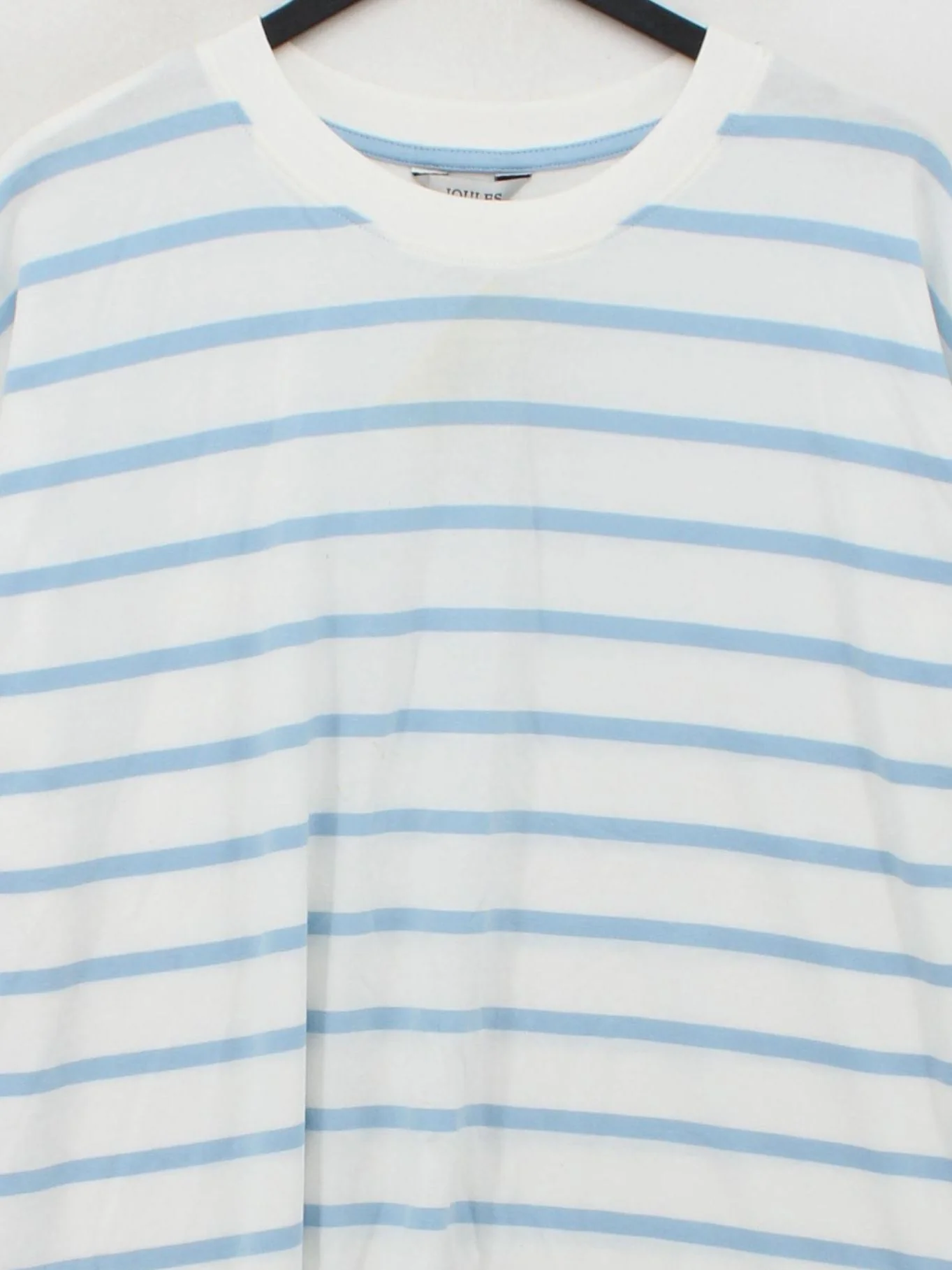 Joules Women's T-Shirt L Multi Striped 100% Cotton Short Sleeve Round Neck Basic - Image 3