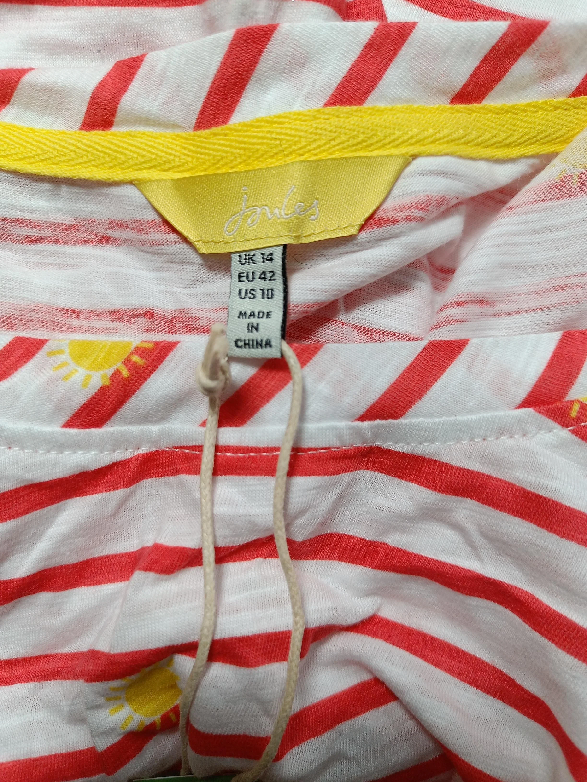 Joules Women's T-Shirt L White 100% Cotton Basic New with tags - Image 5