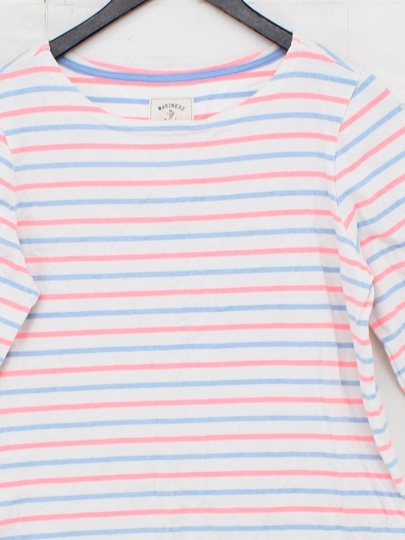 Joules Women's T-Shirt M Multi Striped 100% Cotton Short Sleeve Round Neck Basic - Image 3