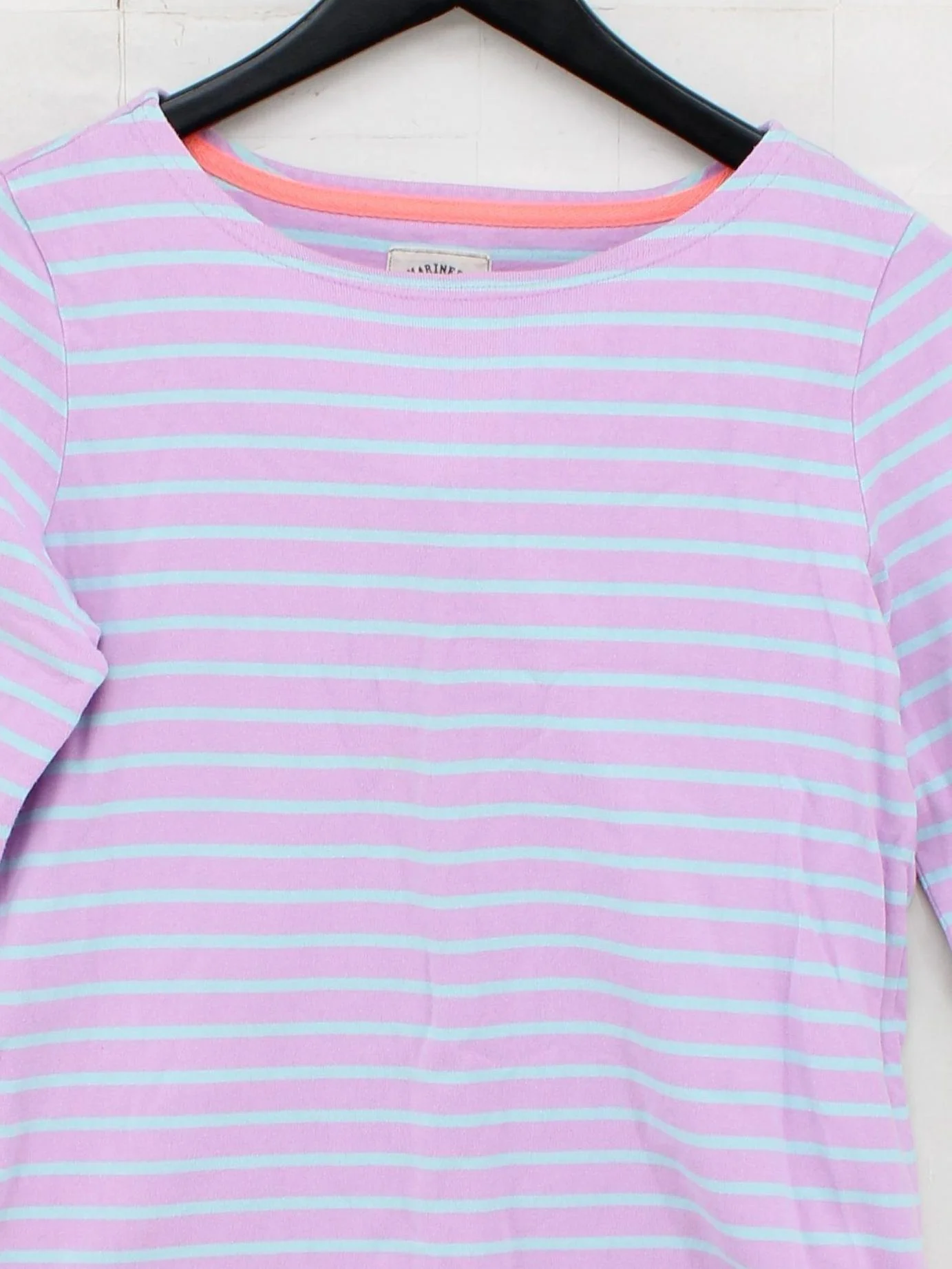 Joules Women's T-Shirt M Multi Striped 100% Cotton Short Sleeve Round Neck Basic - Image 3