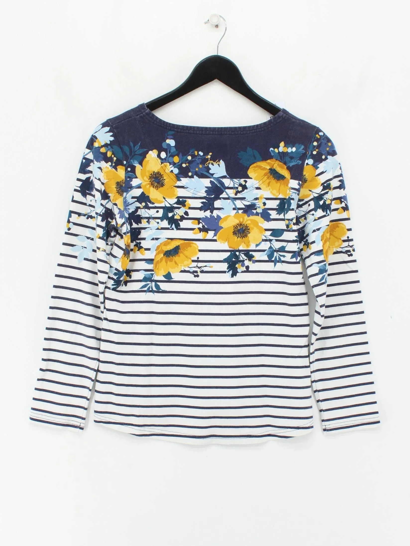 Joules Women's T-Shirt S Multi Floral 100% Cotton Short Sleeve Round Neck Basic - Image 2