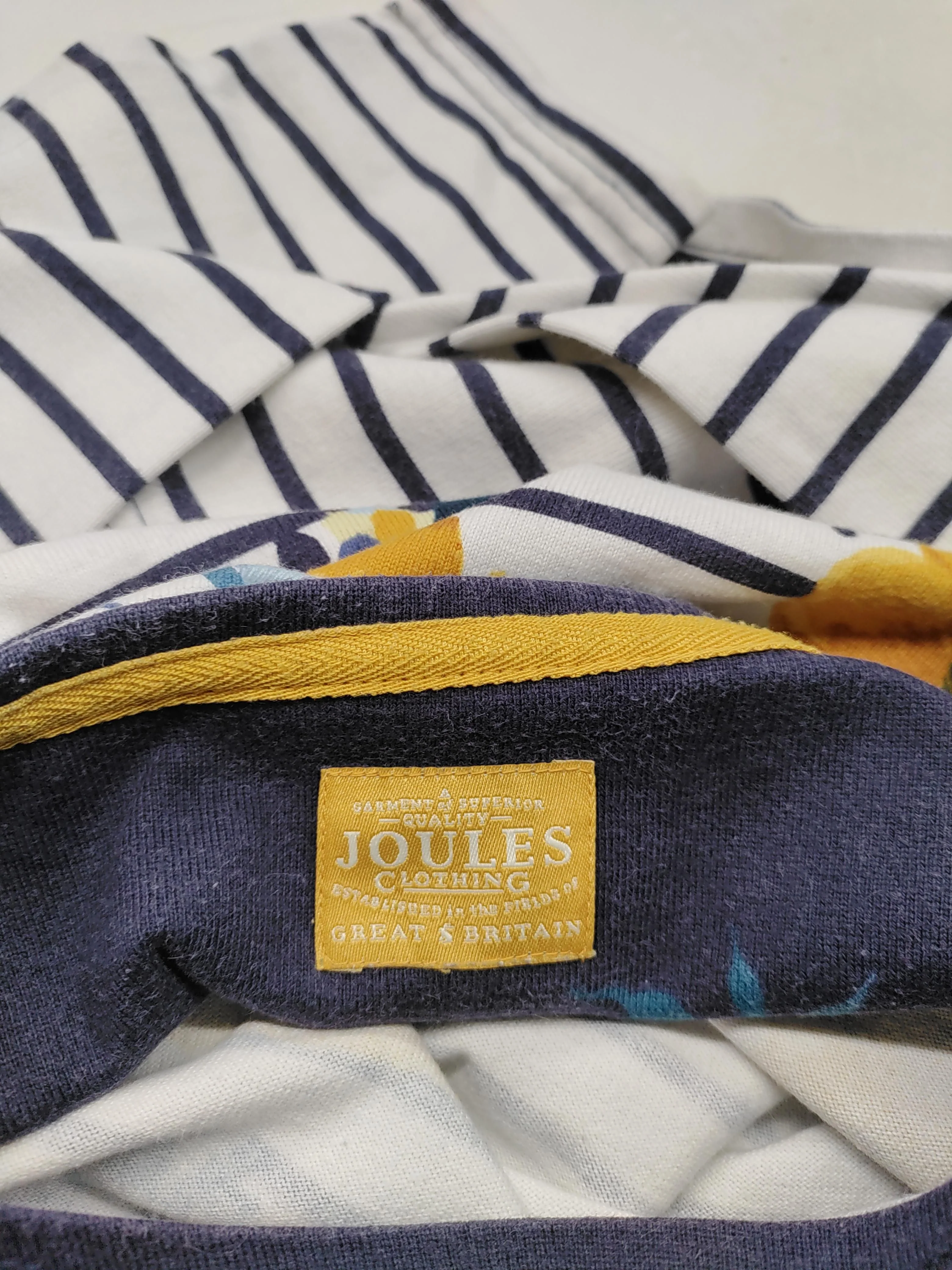 Joules Women's T-Shirt S Multi Floral 100% Cotton Short Sleeve Round Neck Basic - Image 5
