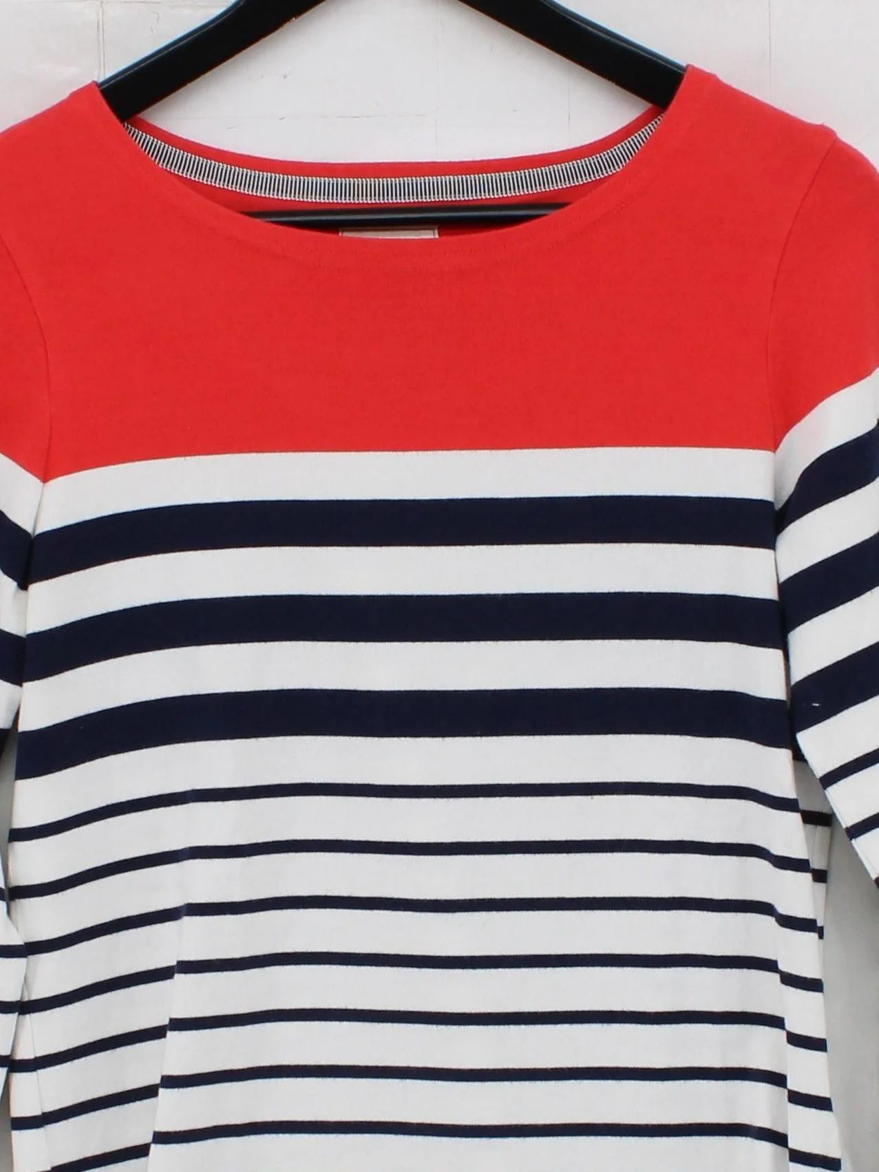 Joules Women's T-Shirt S Multi Striped 100% Cotton Short Sleeve Round Neck Basic - Image 3