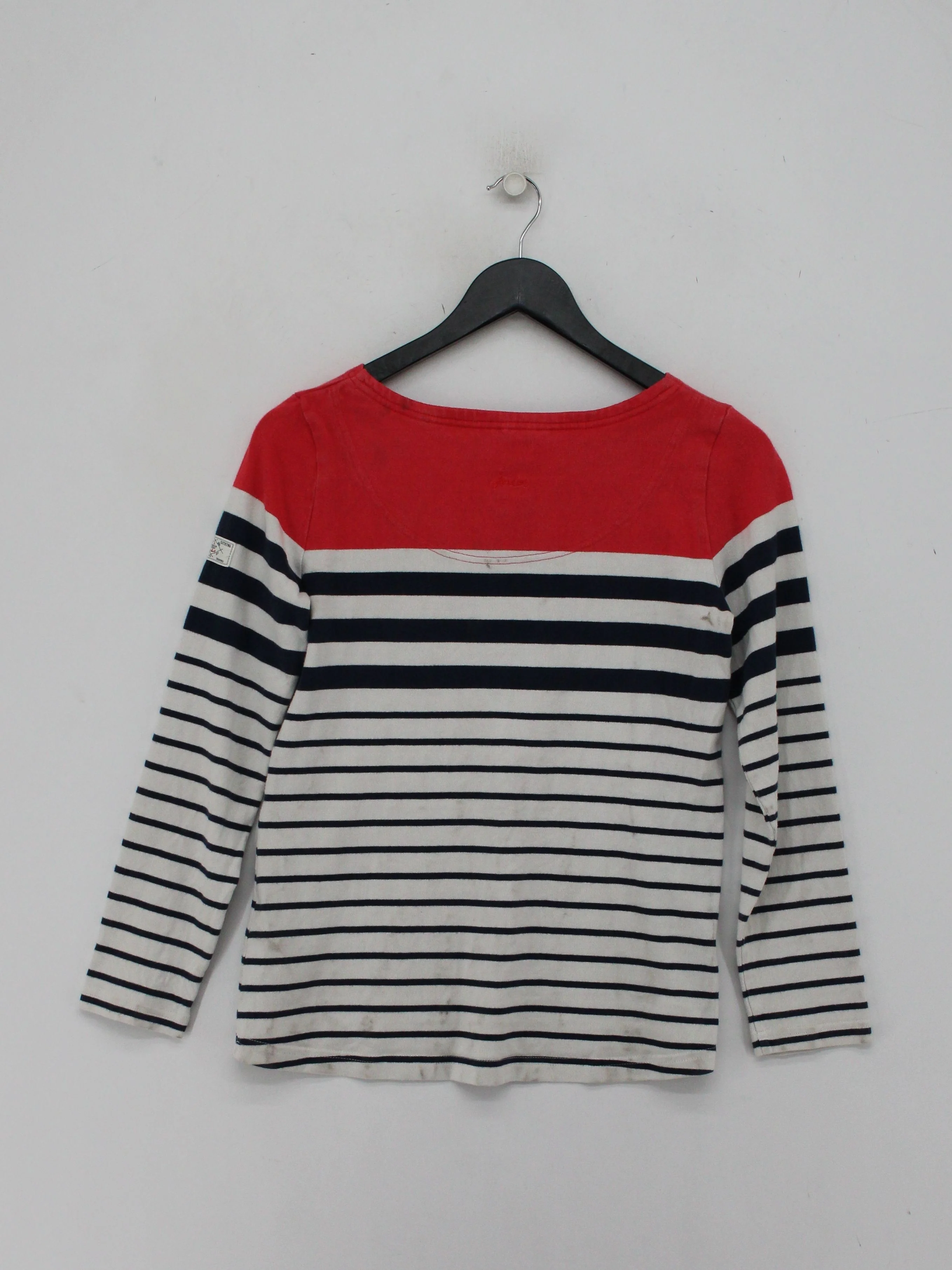 Joules Women's T-Shirt S Multi Striped 100% Cotton Short Sleeve Round Neck Basic - Image 2