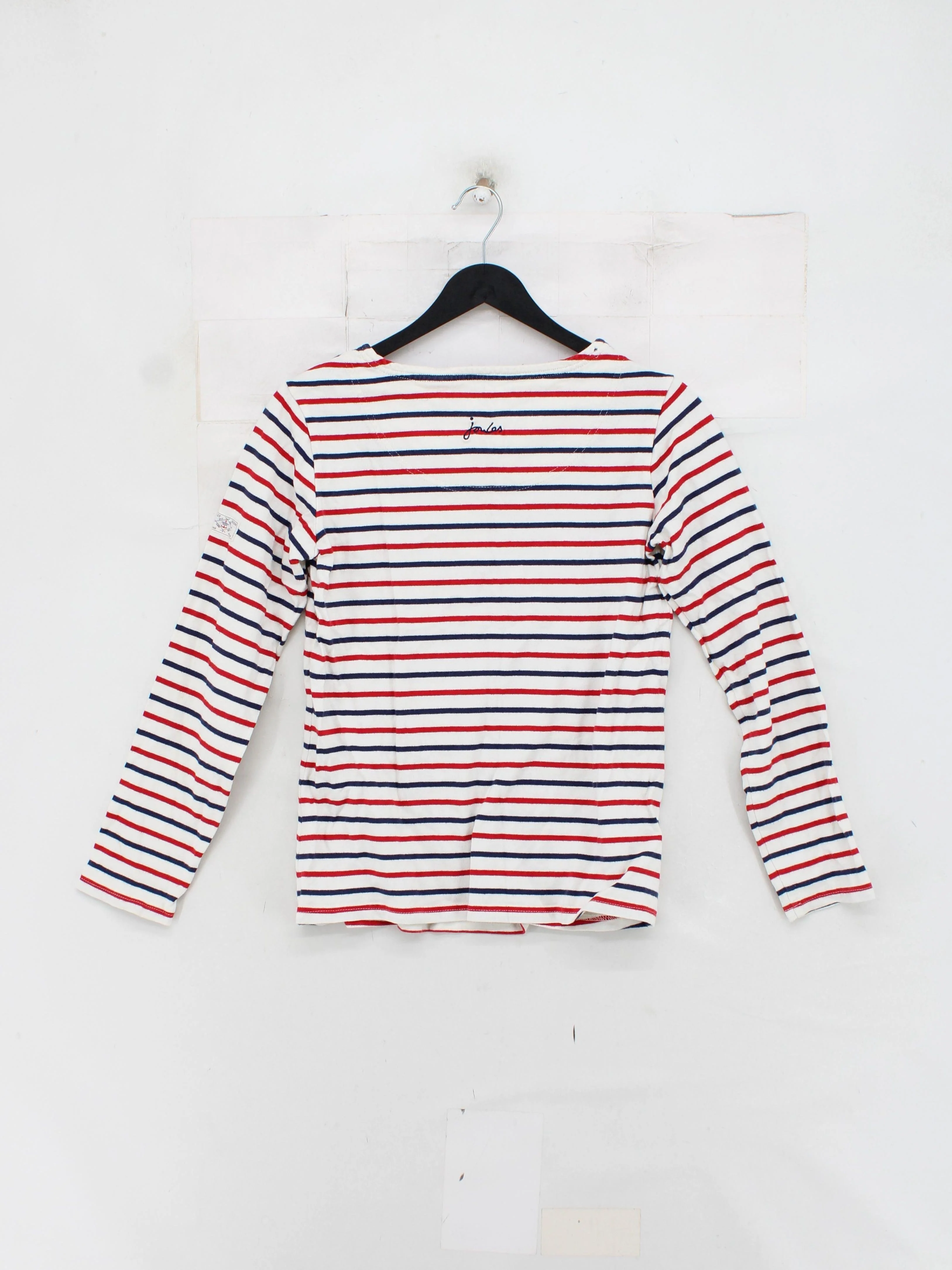 Joules Women's T-Shirt S Multi Striped 100% Cotton Short Sleeve Round Neck Basic - Image 2