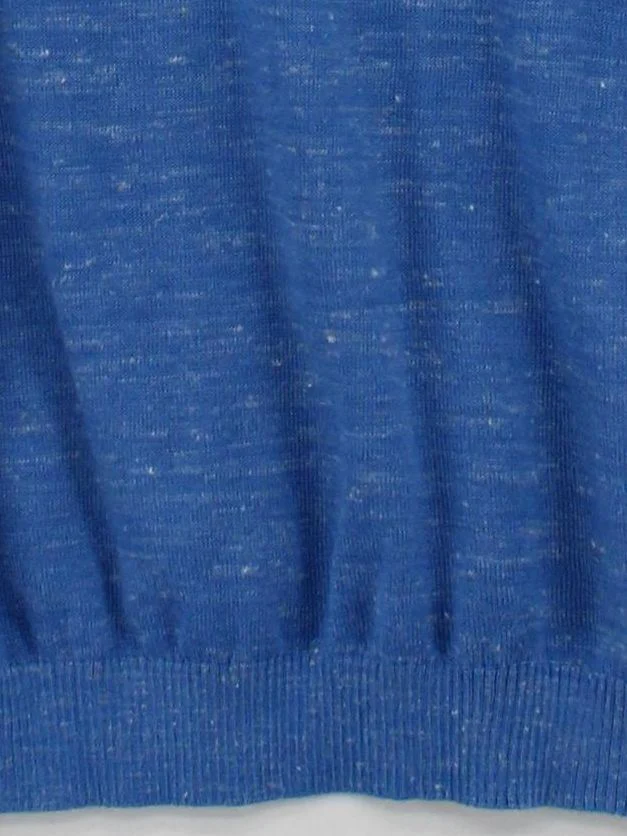 Joules Women's T-Shirt UK 10 Blue Acrylic with Polyester, Linen, Polyamide Basic - Image 4