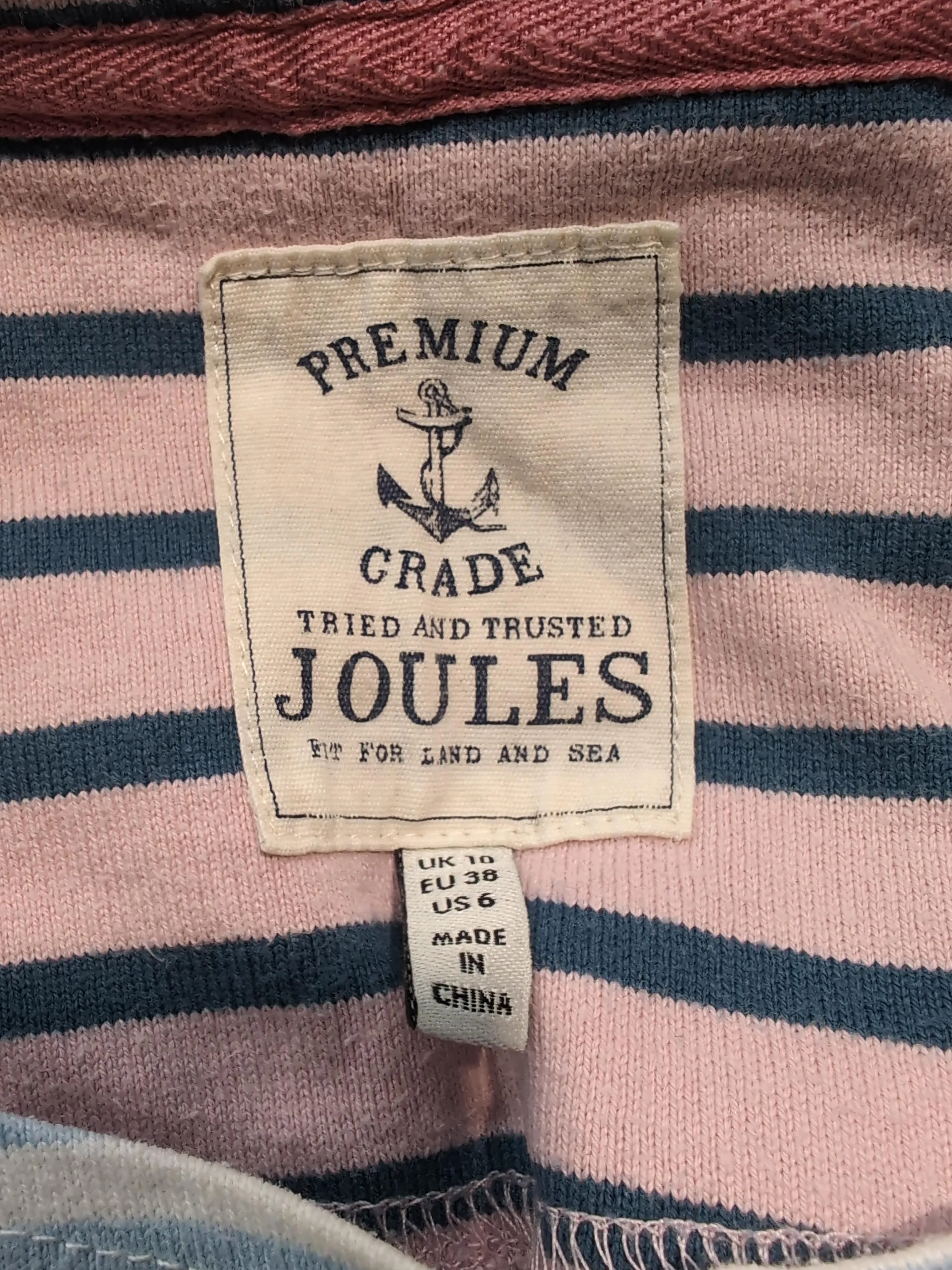 Joules Women's T-Shirt UK 10 Multi 100% Cotton Basic - Image 6