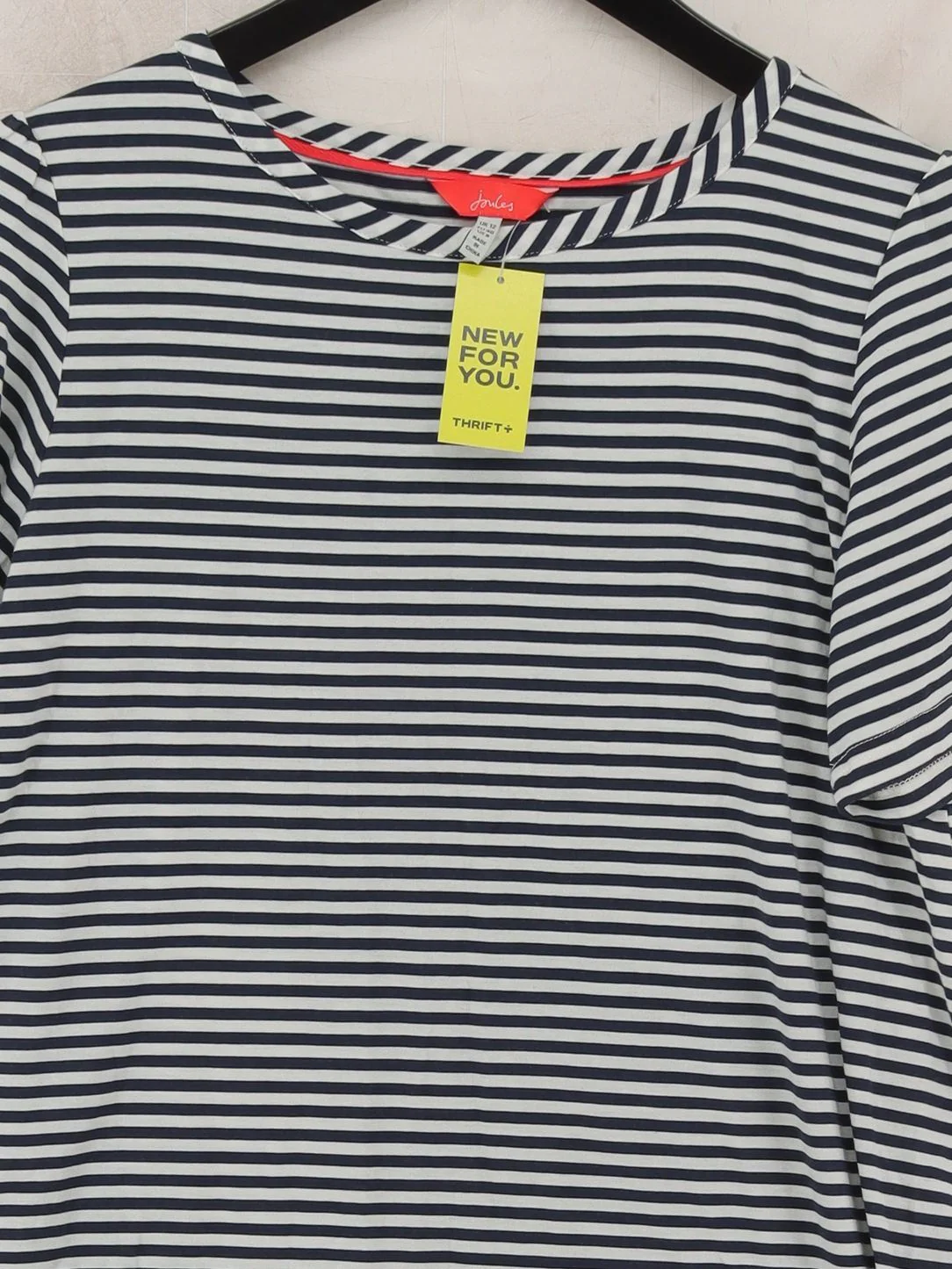 Joules Women's T-Shirt UK 12 Multi Cotton with Rayon Basic - Image 3