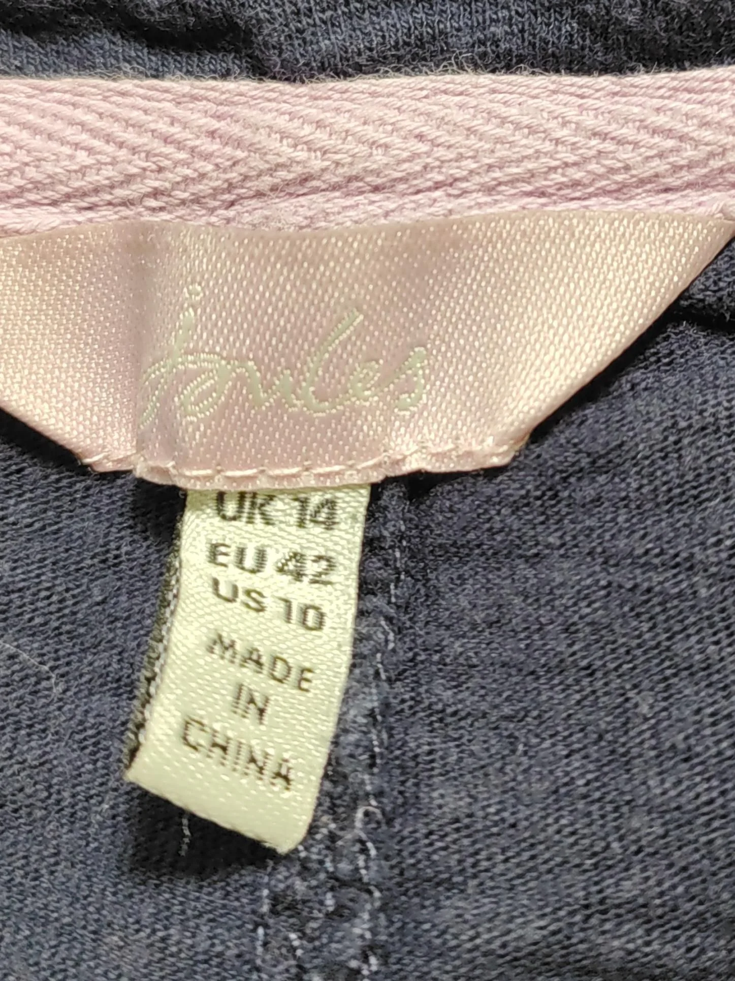 Joules Women's T-Shirt UK 14 Blue 100% Cotton Short Sleeve V-Neck Basic - Image 5
