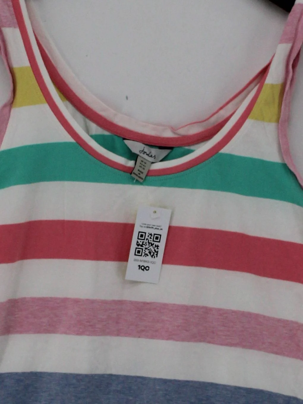 Joules Women's T-Shirt UK 14 Multi Cotton with Elastane Basic - Image 3