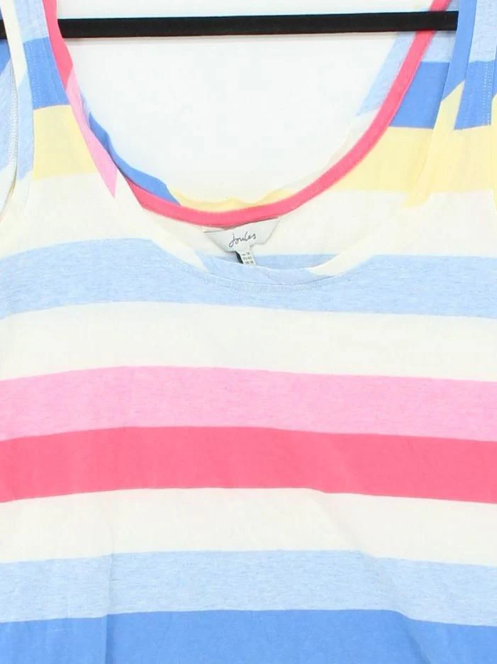 Joules Women's T-Shirt UK 14 Multi Cotton with Elastane Basic - Image 3