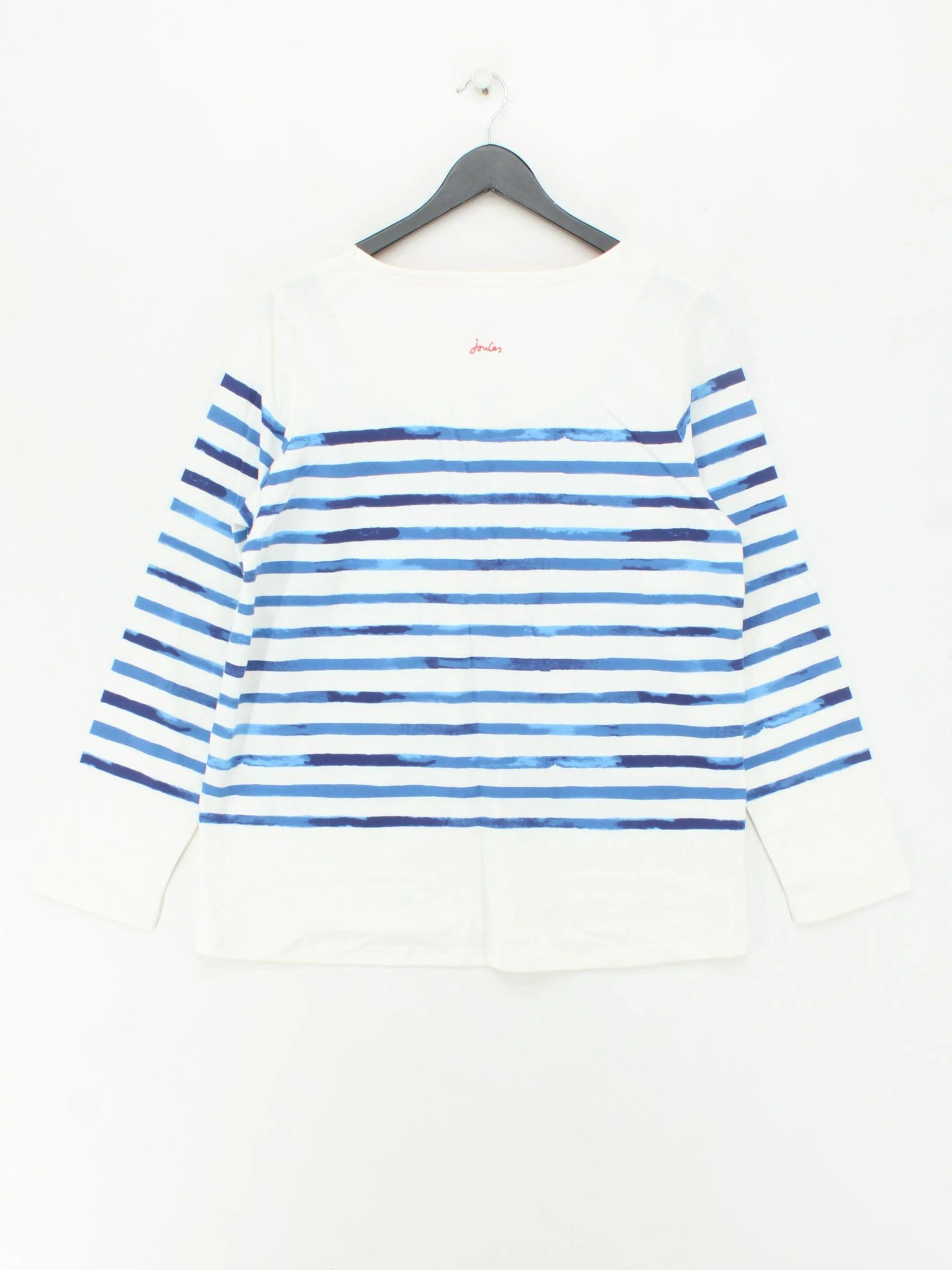 Joules Women's T-Shirt UK 16 White 100% Cotton Basic - Image 2