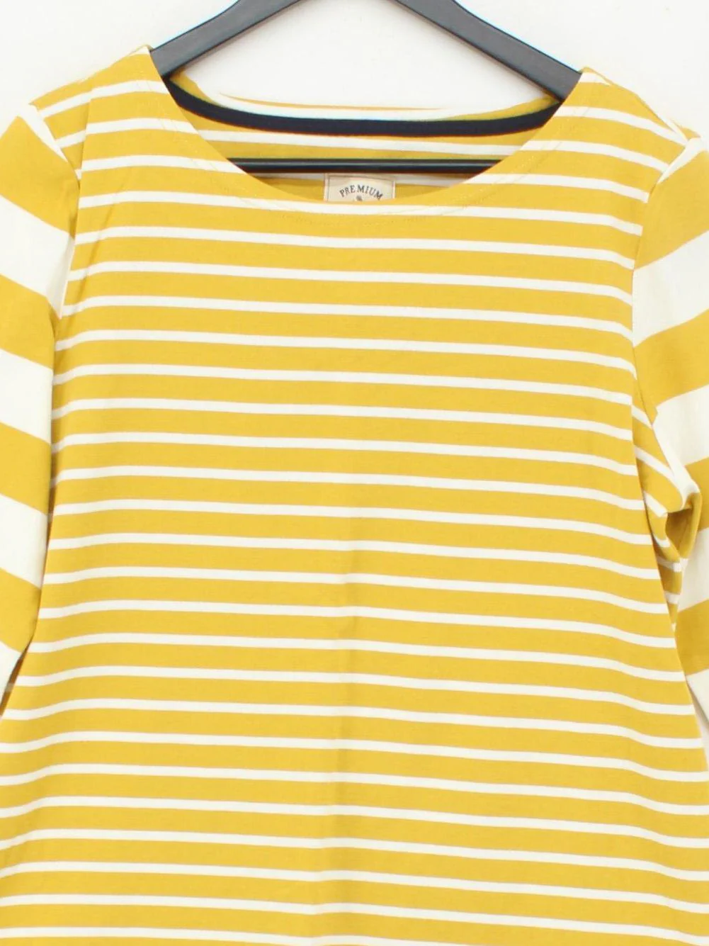 Joules Women's T-Shirt UK 16 Yellow 100% Cotton Basic - Image 3