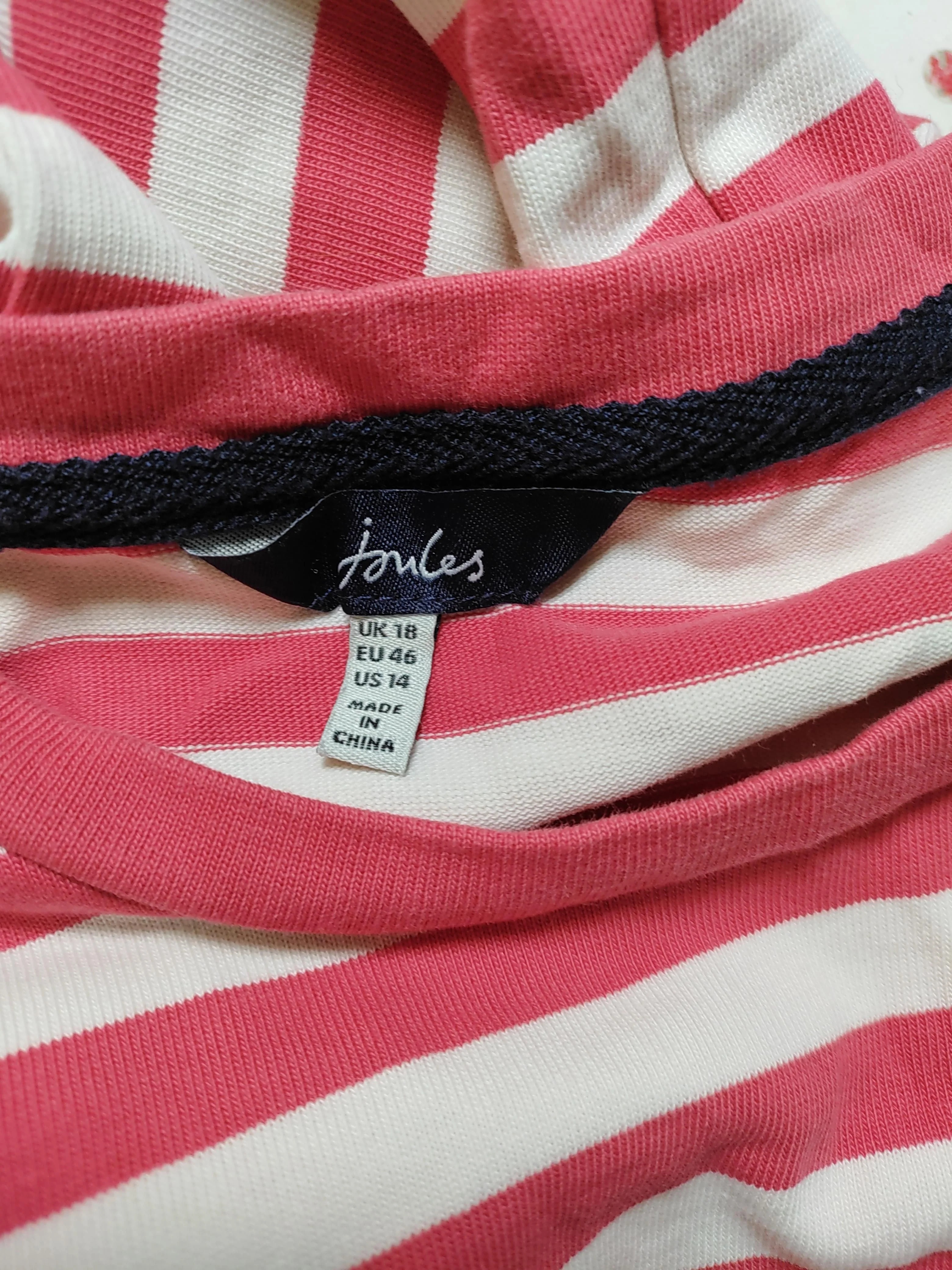 Joules Women's T-Shirt UK 18 Red 100% Cotton Basic - Image 5