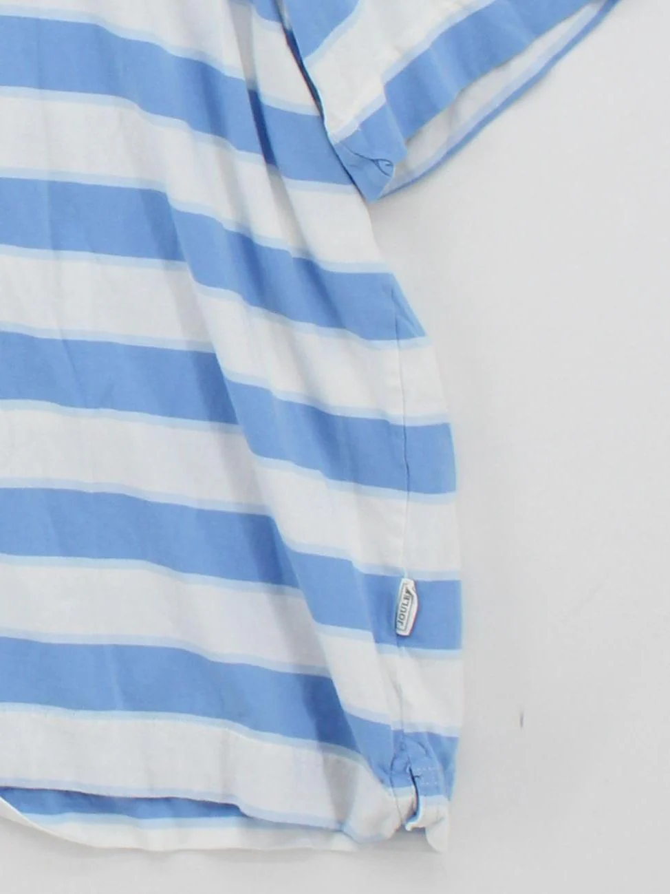 Joules Women's T-Shirt UK 26 White Striped 100% Cotton Short Sleeve V-Neck Basic - Image 4