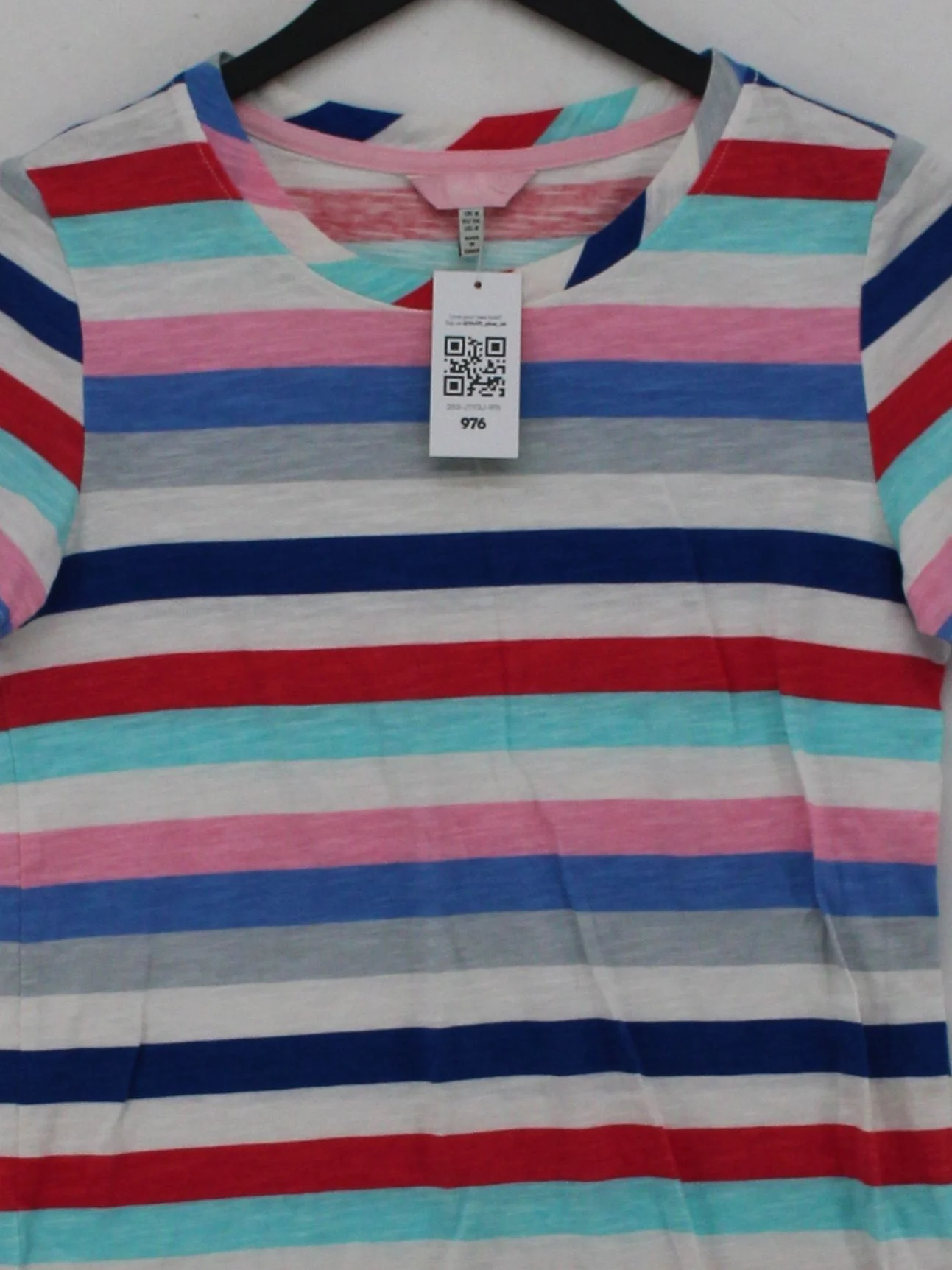 Joules Women's T-Shirt UK 8 Multi 100% Cotton Basic - Image 3