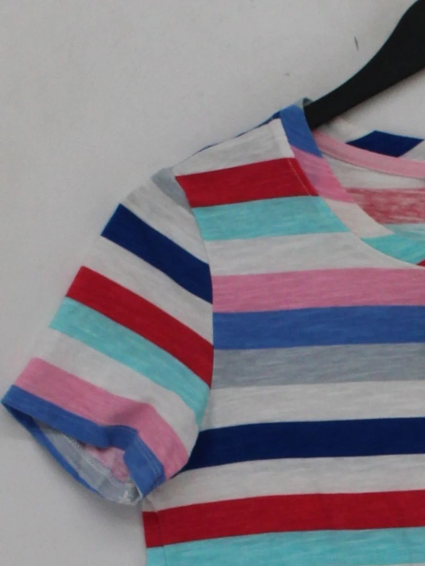 Joules Women's T-Shirt UK 8 Multi 100% Cotton Basic - Image 4