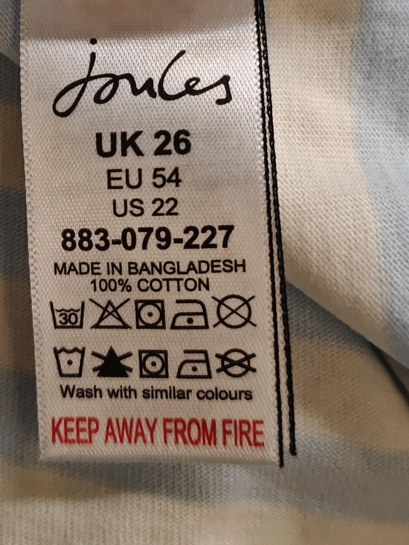 Joules Women's T-Shirt XXXL Blue 100% Cotton Basic - Image 6