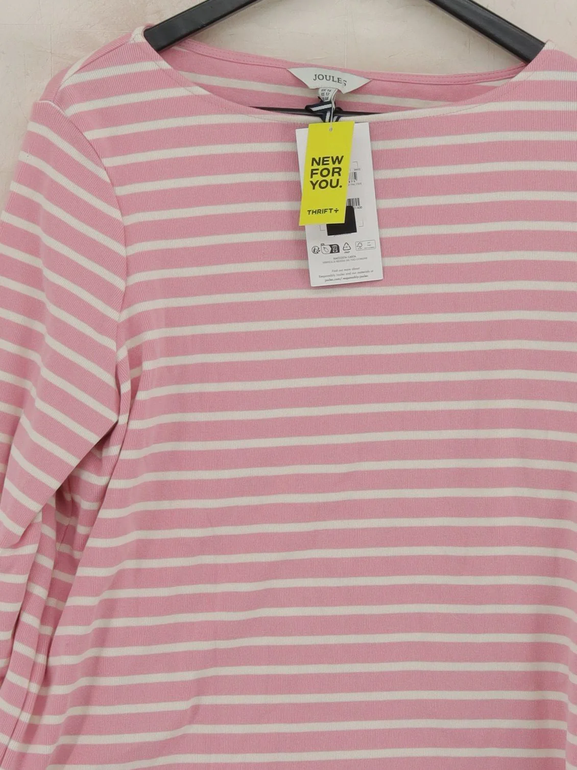 Joules Women's Top L Pink 100% Cotton Basic New with tags - Image 3