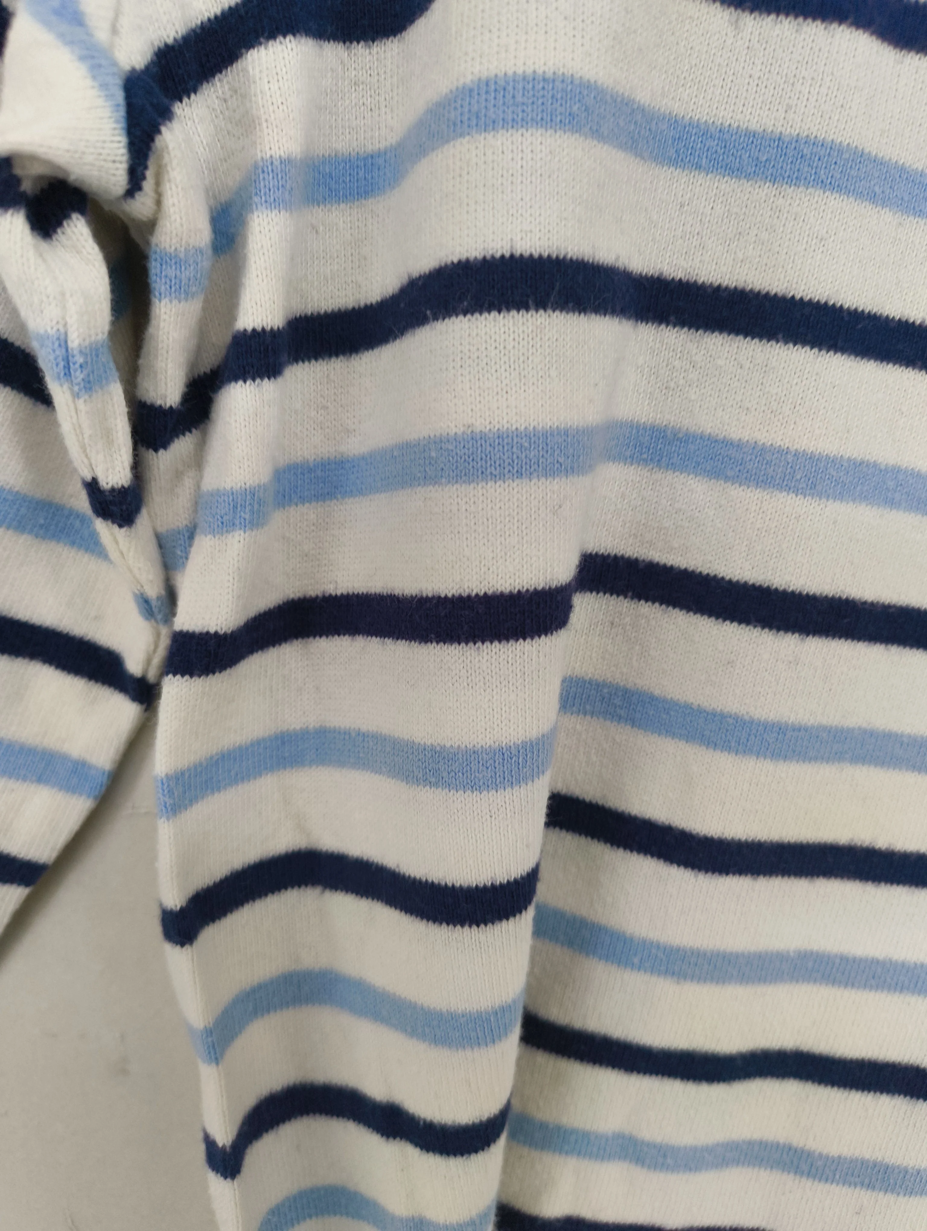 Joules Women's Top M Multi Striped 100% Cotton 3/4 Sleeve Round Neck Basic - Image 5