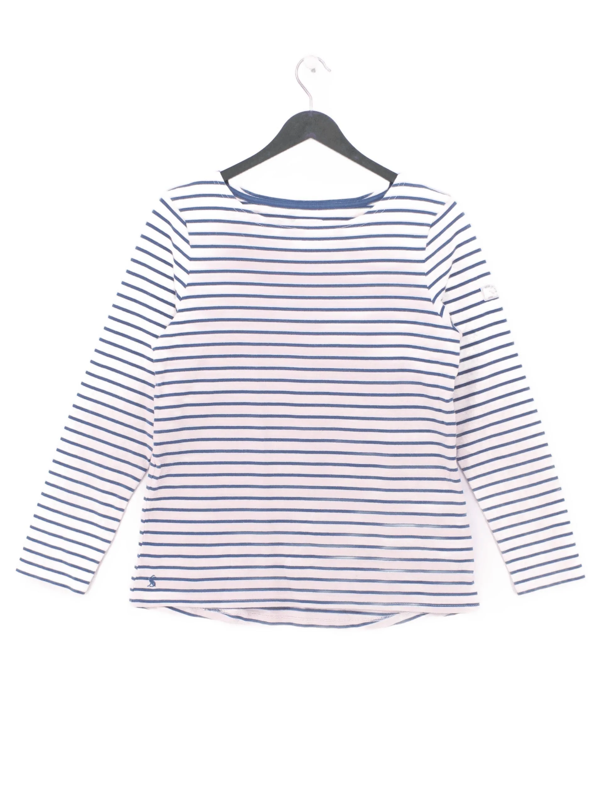 Joules Women's Top M Multi Striped 100% Cotton Long Sleeve Round Neck Basic
