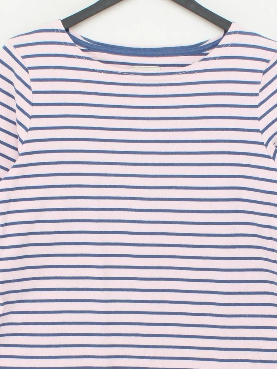 Joules Women's Top M Multi Striped 100% Cotton Long Sleeve Round Neck Basic - Image 3