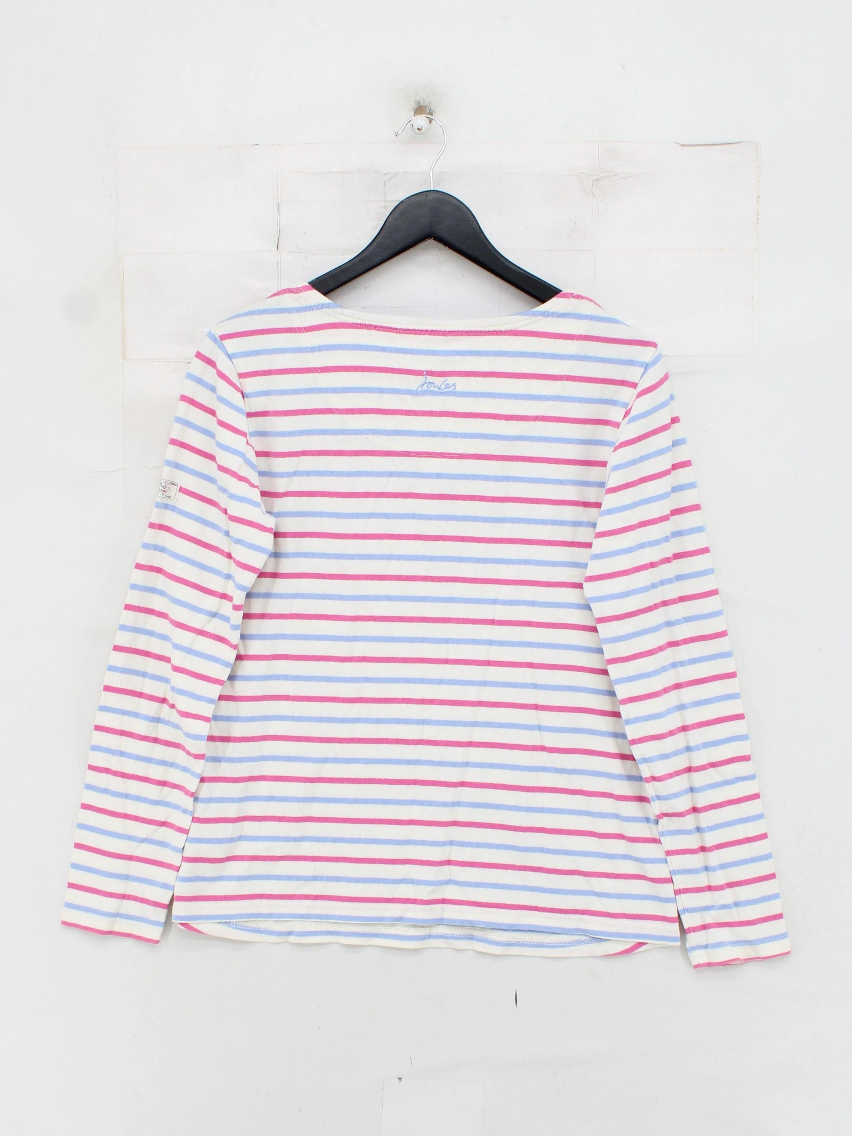 Joules Women's Top M Multi Striped 100% Cotton Long Sleeve Round Neck Basic - Image 2