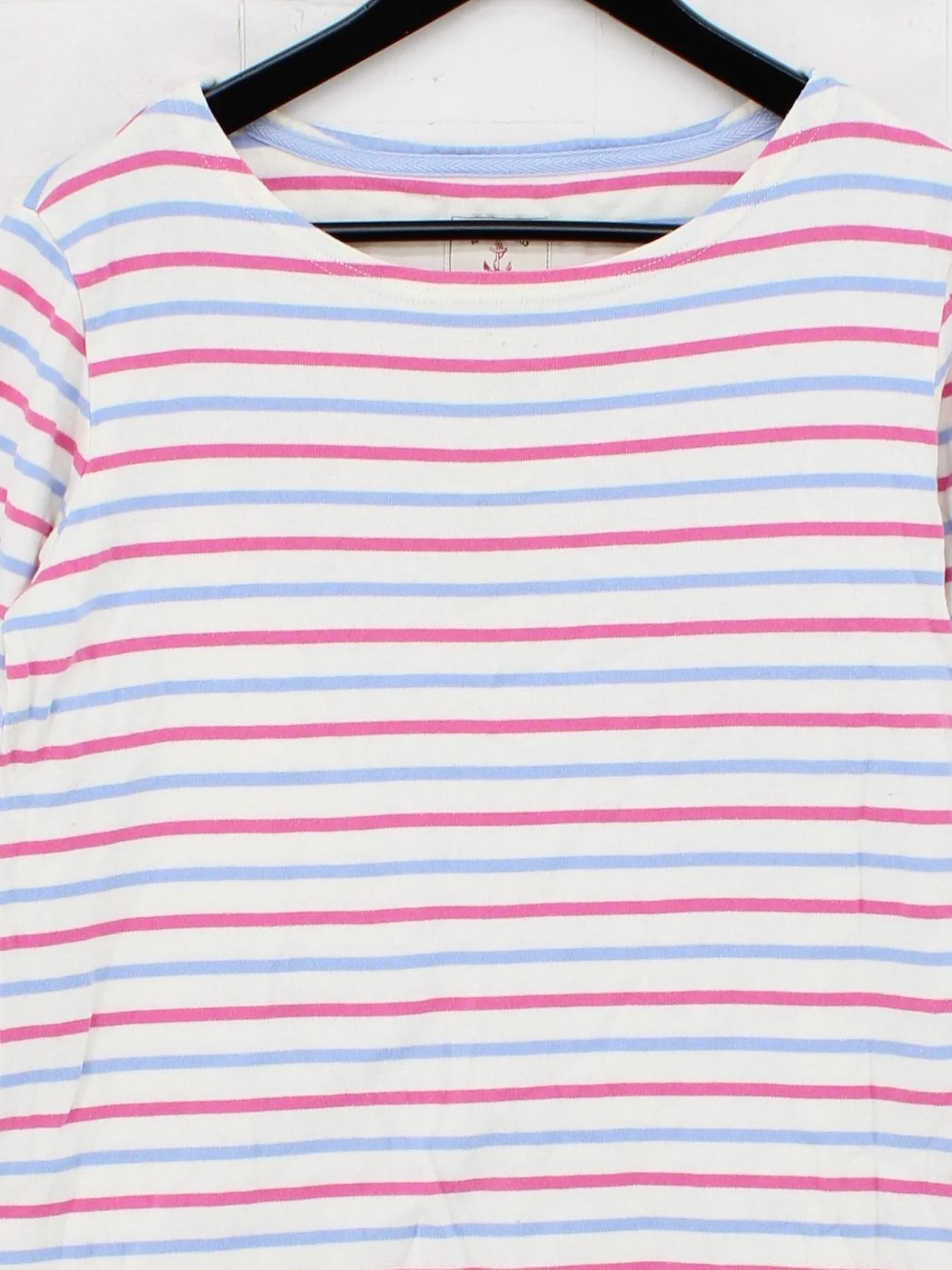 Joules Women's Top M Multi Striped 100% Cotton Long Sleeve Round Neck Basic - Image 3